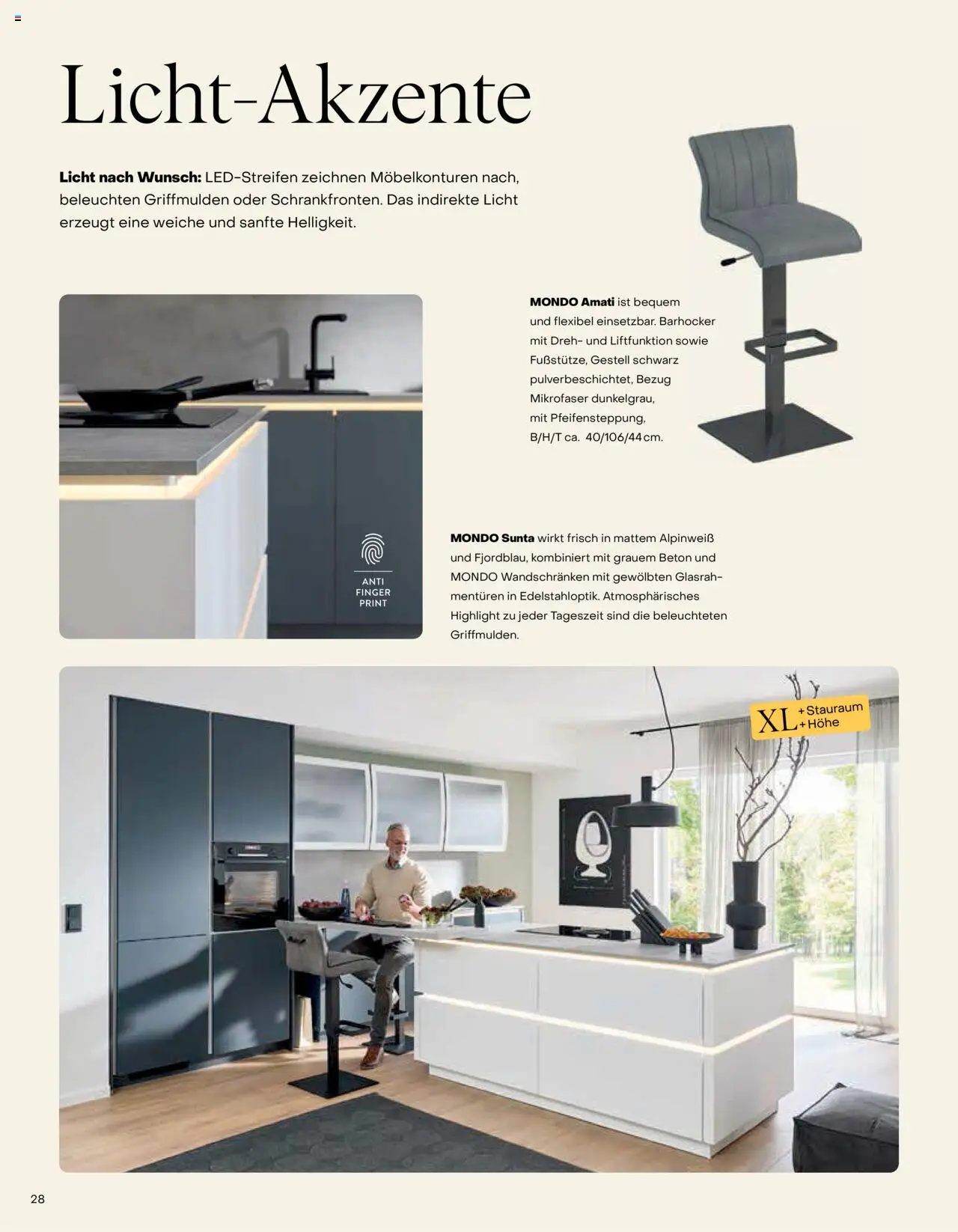 Ostermann Mondo Küchenprospekt – gültig ab 26.05.2025 | Seite: 28 | Produkte: Barhocker
