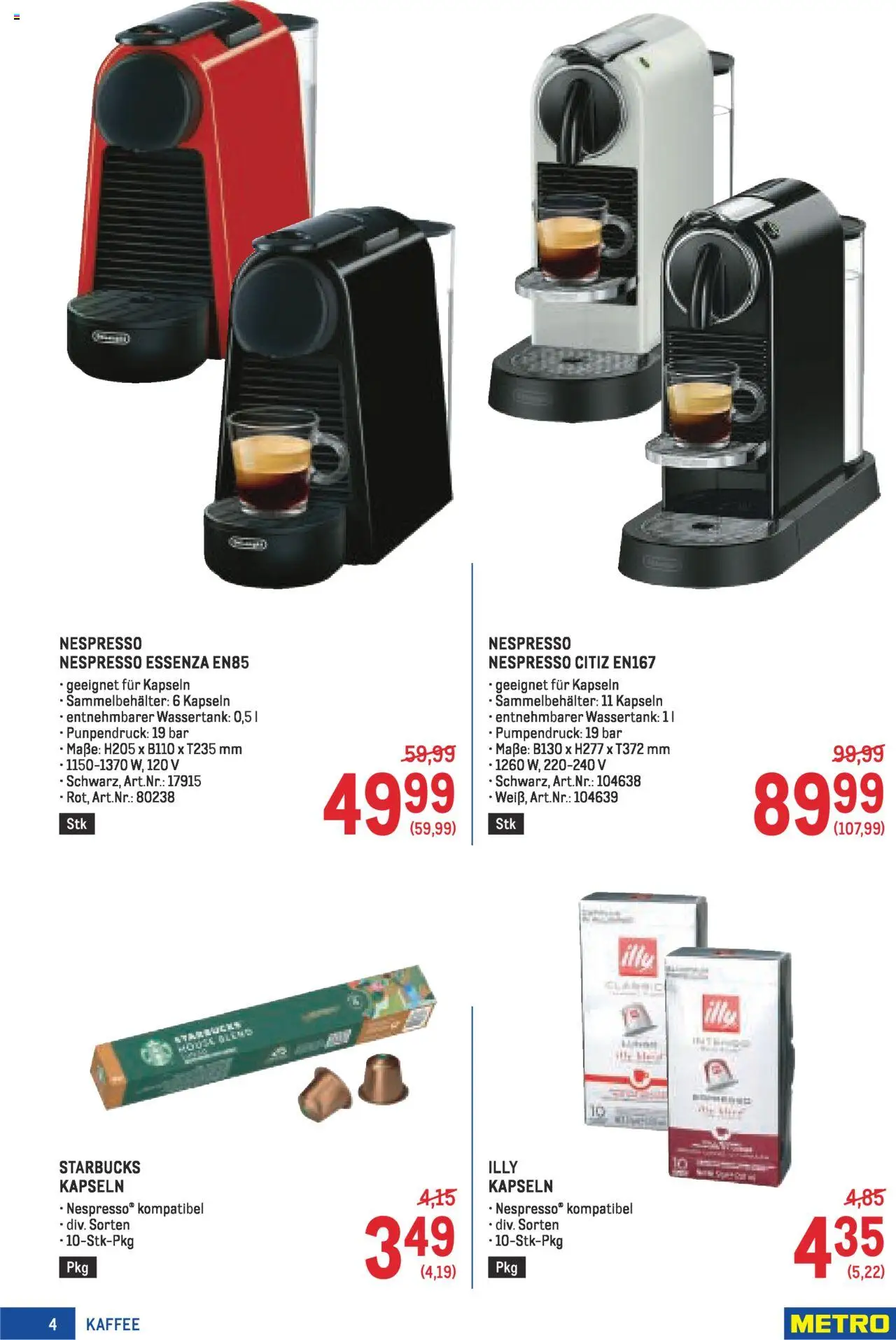 Metro  Kaffee Spezial gültig ab 04.09.2025 | Seite: 4 | Produkte: Kaffee