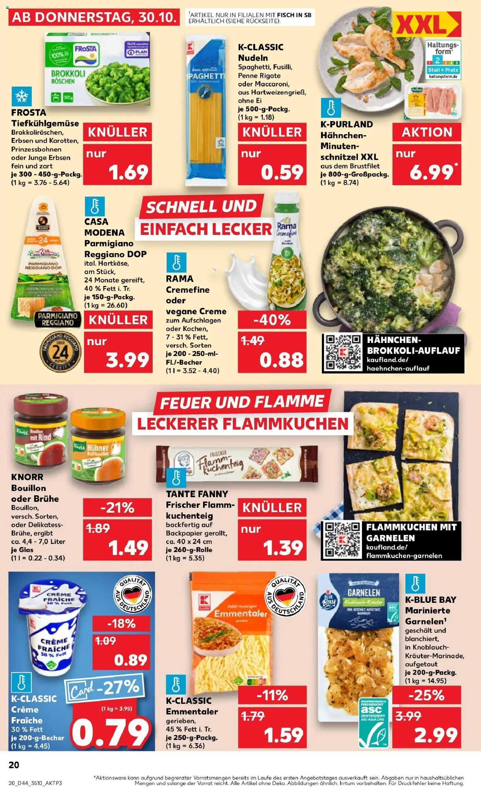 Kaufland prospekt Rodewisch	 – gültig ab 30.10.2025 | Seite: 20 | Produkte: Knorr, Brokkoli, Knoblauch, Pizza