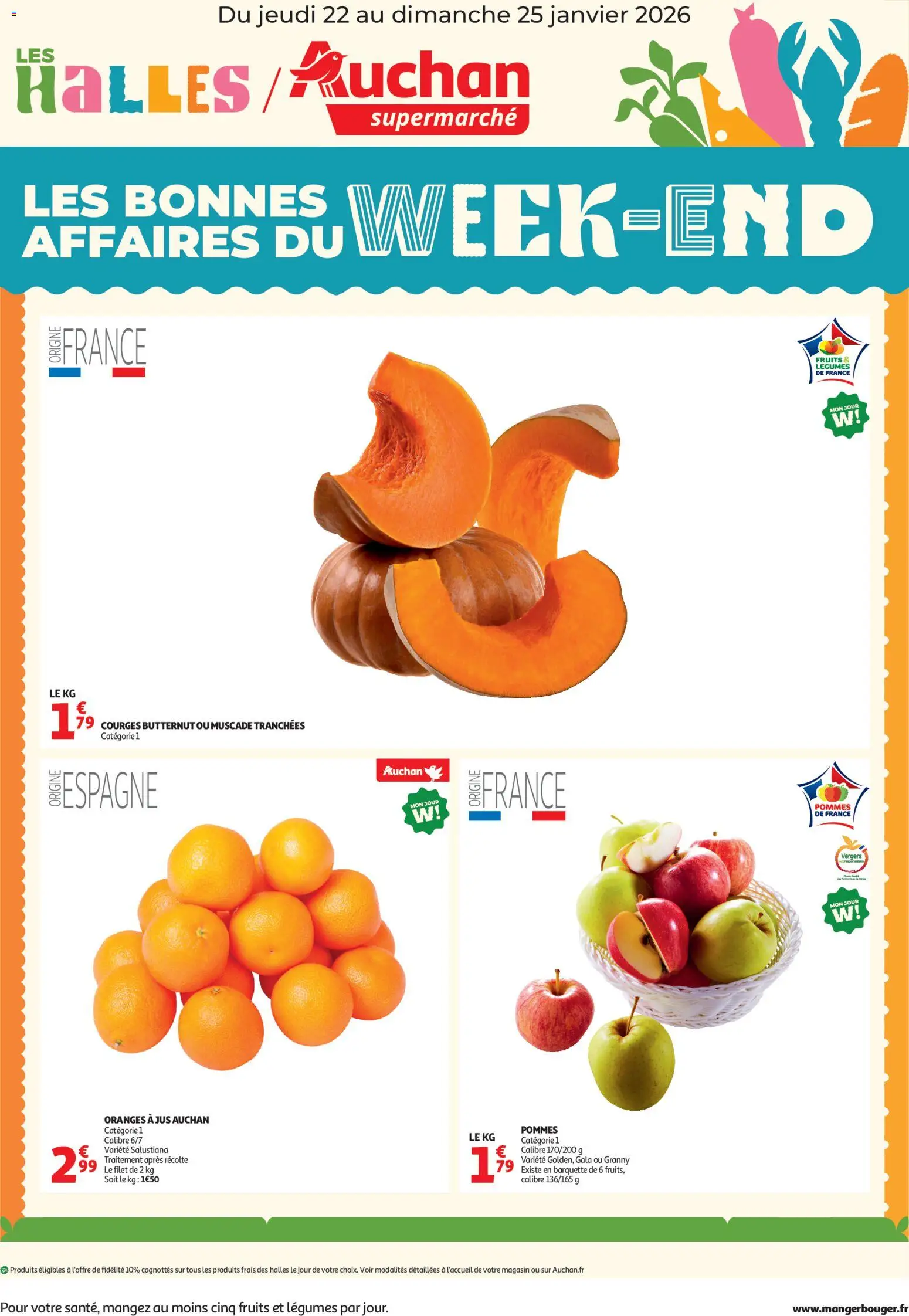 {H1} | Page: 1 | Produits: Butternut, Jus, Pommes, Oranges