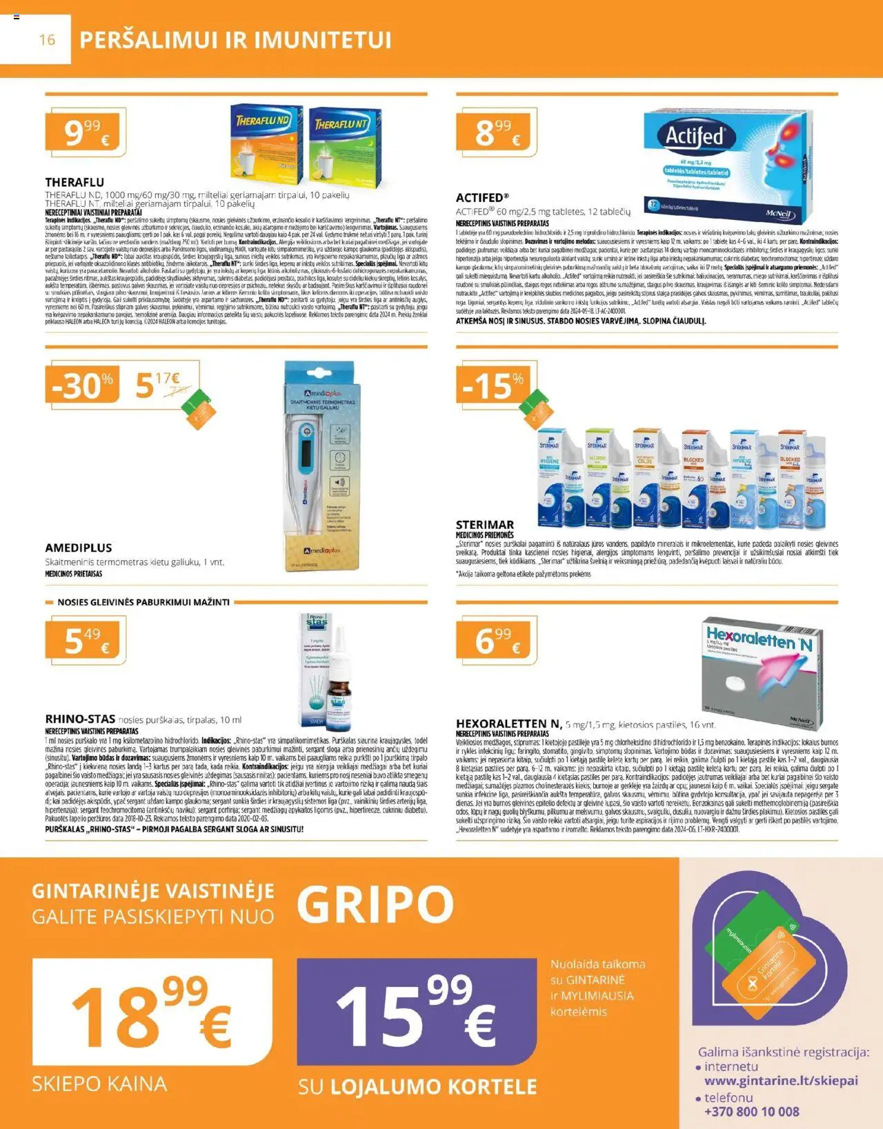 Gintarinė akcijos nuo 01.10.2025 | Puslapis: 16 | Prekių: Termometras