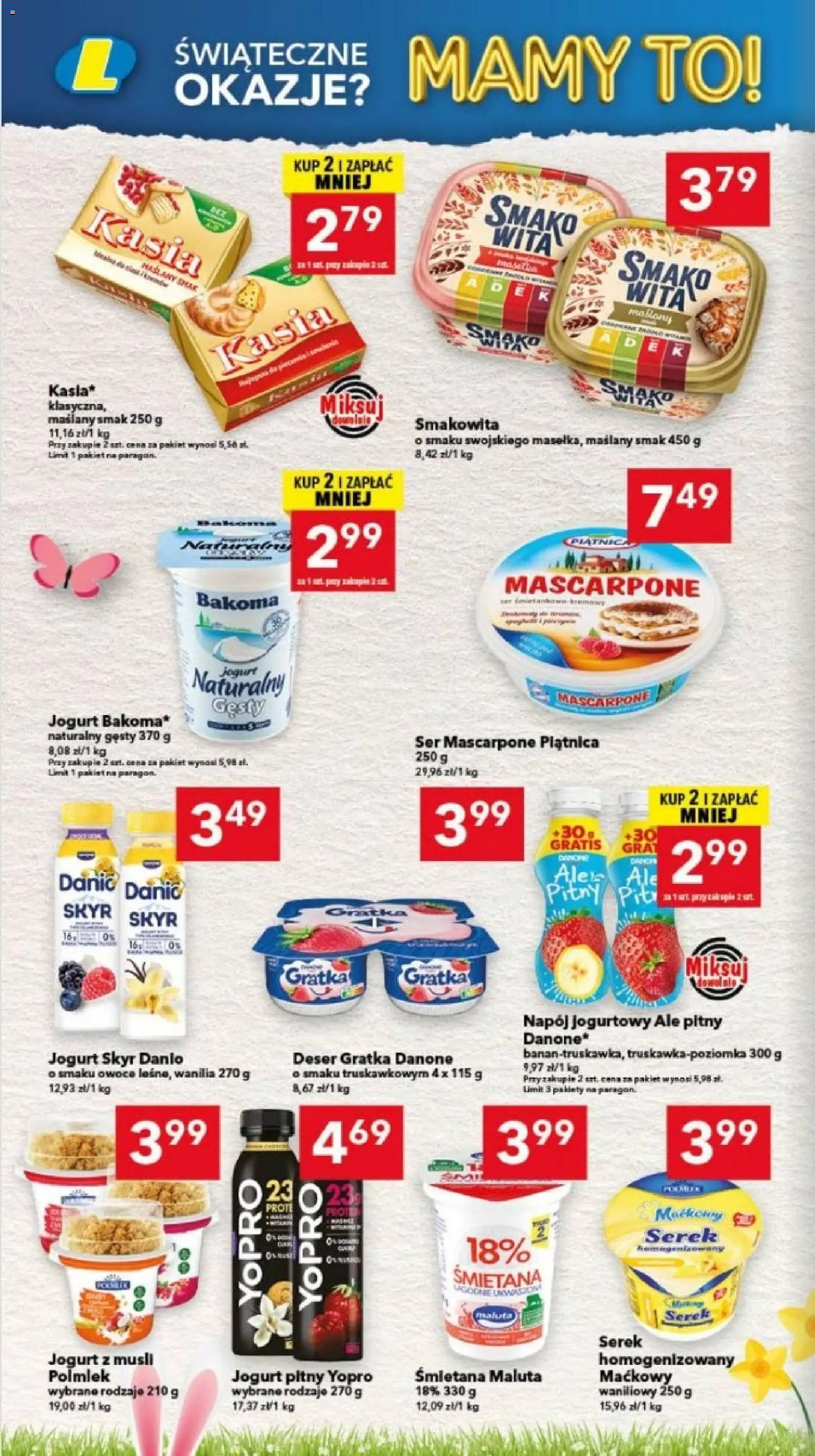 Lewiatan gazetka - Gdańsk od 26.03.2026 | Strona: 6 | Produkty: Musli, Ser mascarpone, Owoce, Skyr
