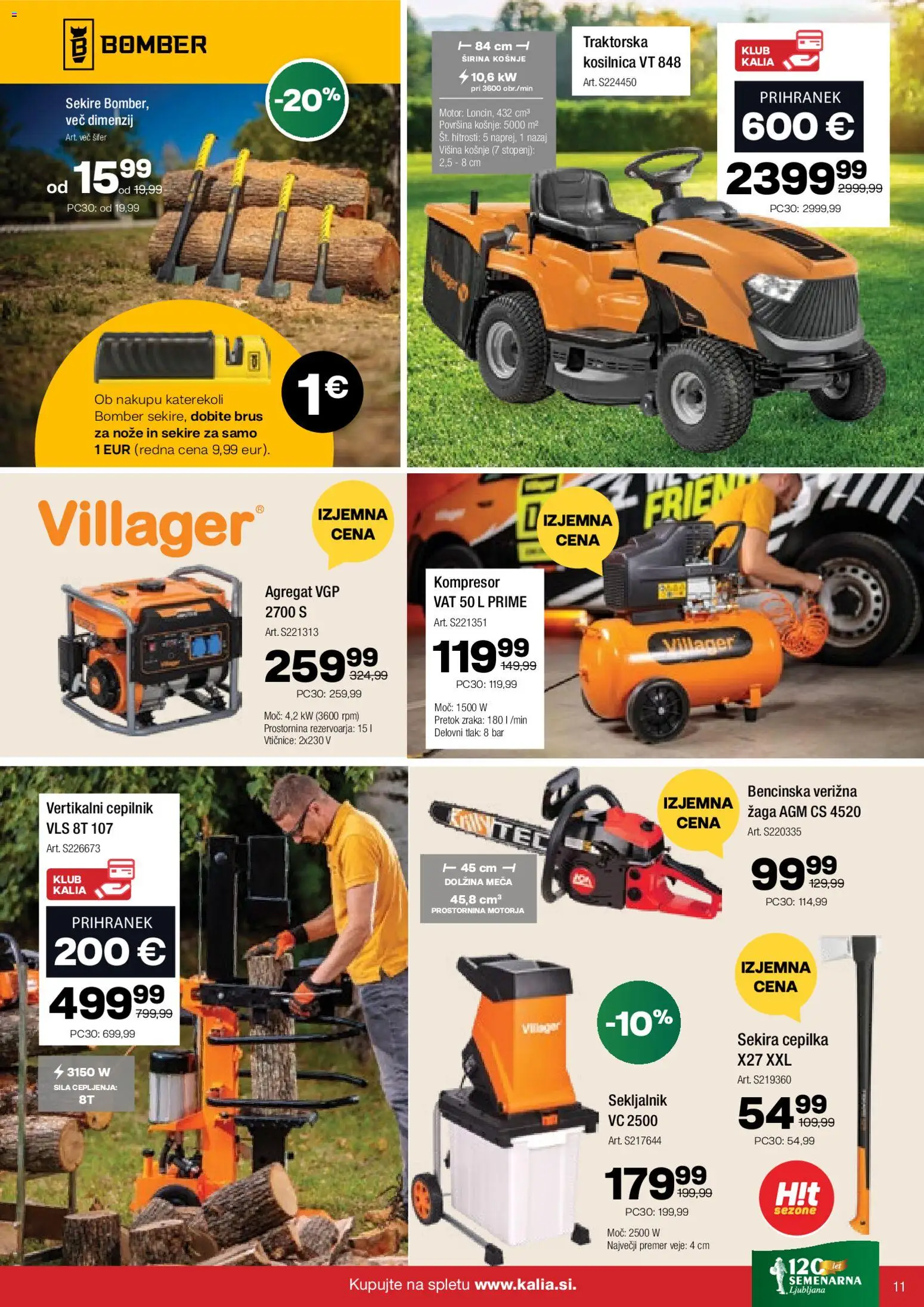 Novi Kalia katalog ponudbe – veljaven od 09.02.2026 | Stran: 11 | Izdelki: Kosilnica