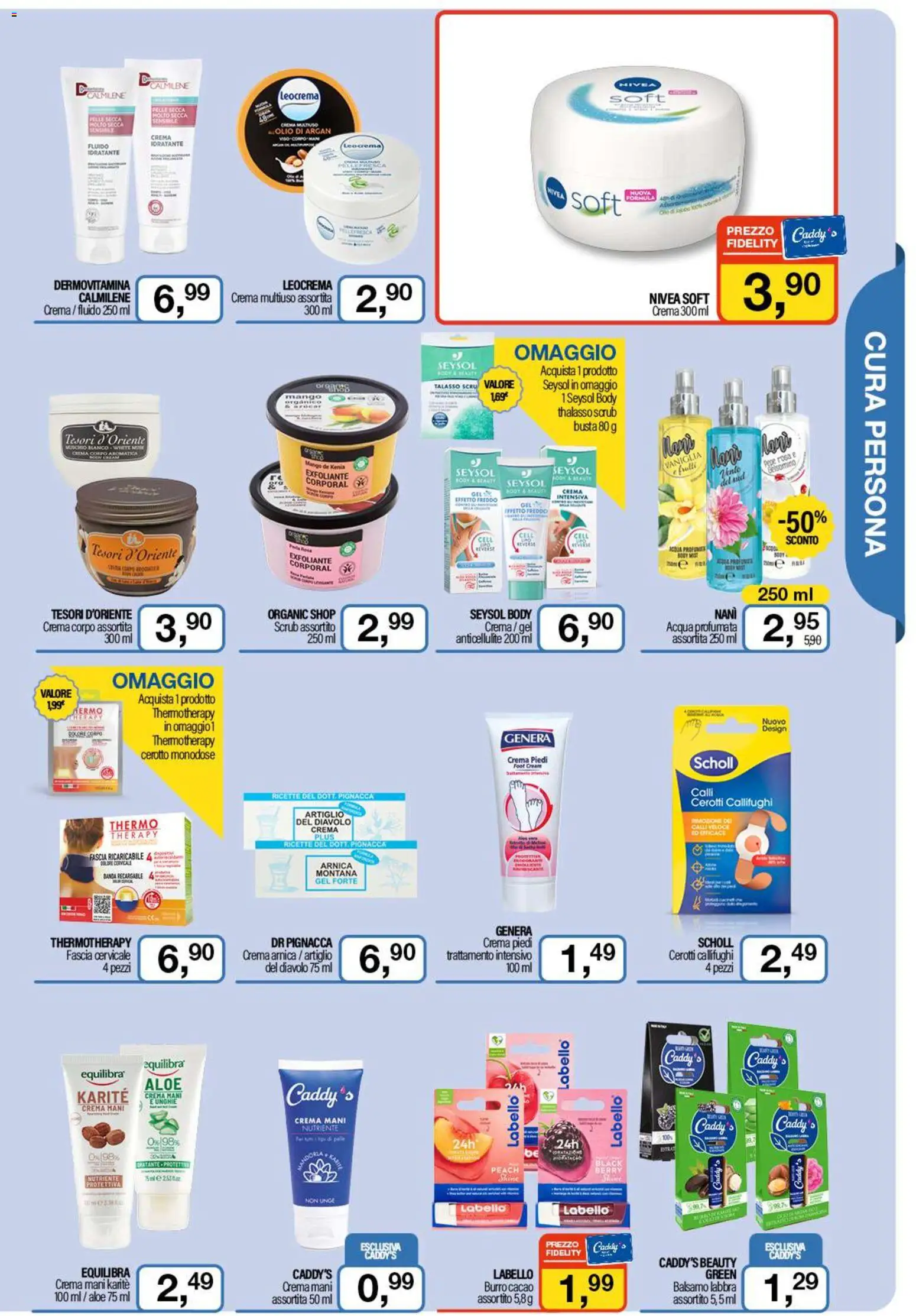 Volantino Caddy's del 23.10.2025 | Pagina: 3 | Prodotti: Balsamo, Cerotti, Olio, Burro
