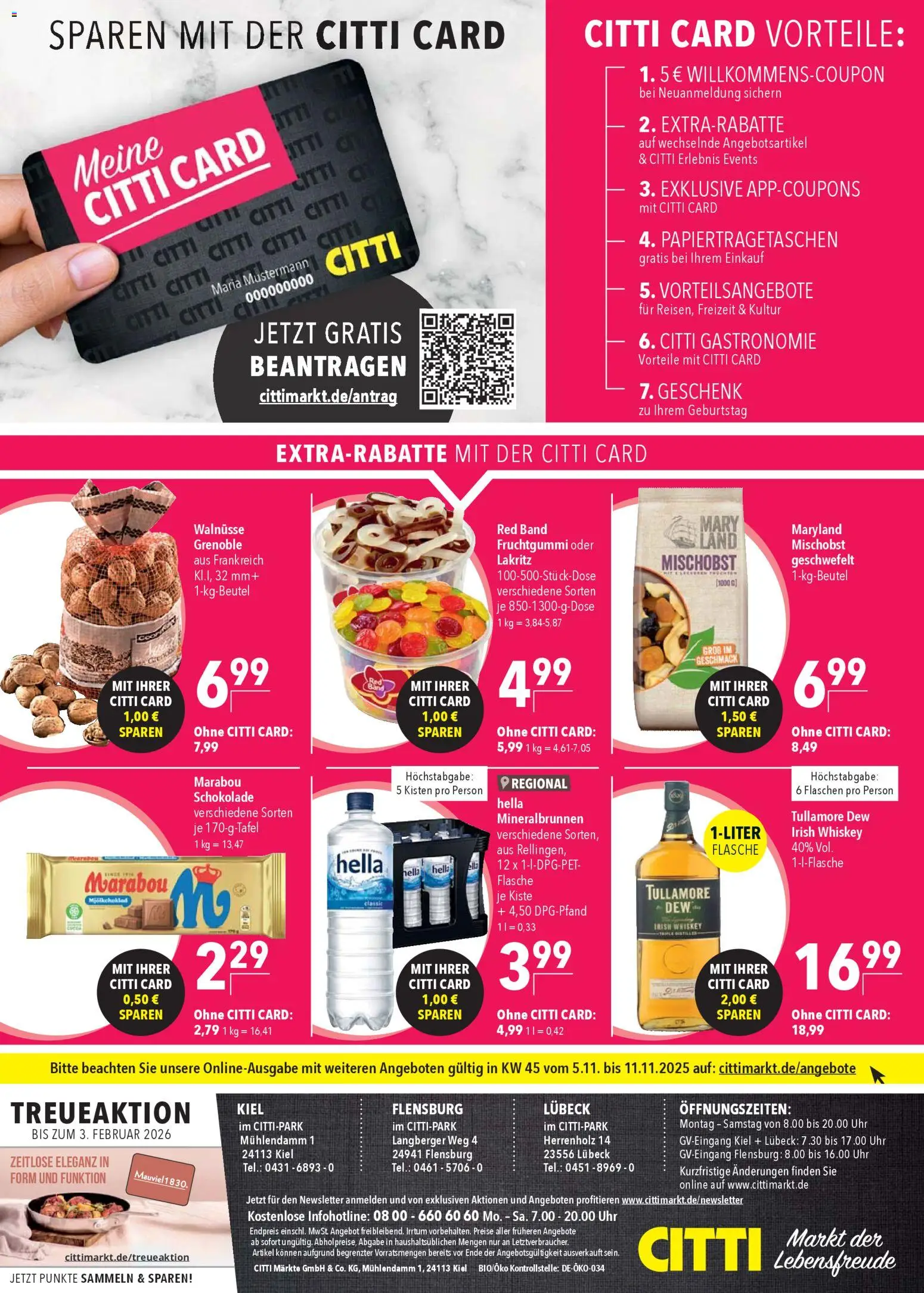 CITTI Markt Prospekt 	 – gültig ab 05.11.2025 | Seite: 26 | Produkte: Walnüsse, Schokolade, Hella, Uhr
