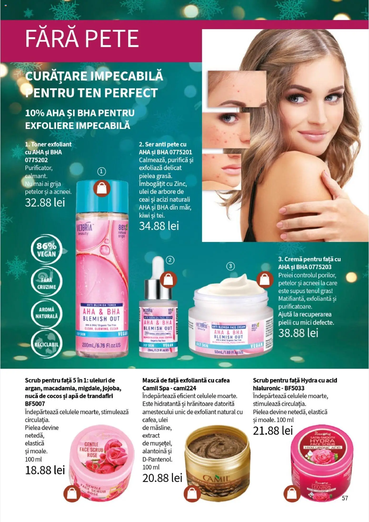 Noul catalog Lady’s – valabil de la 10.11.2025 | Pagină: 59 | Produse: Scrub, Toner, Cremă, Kiwi