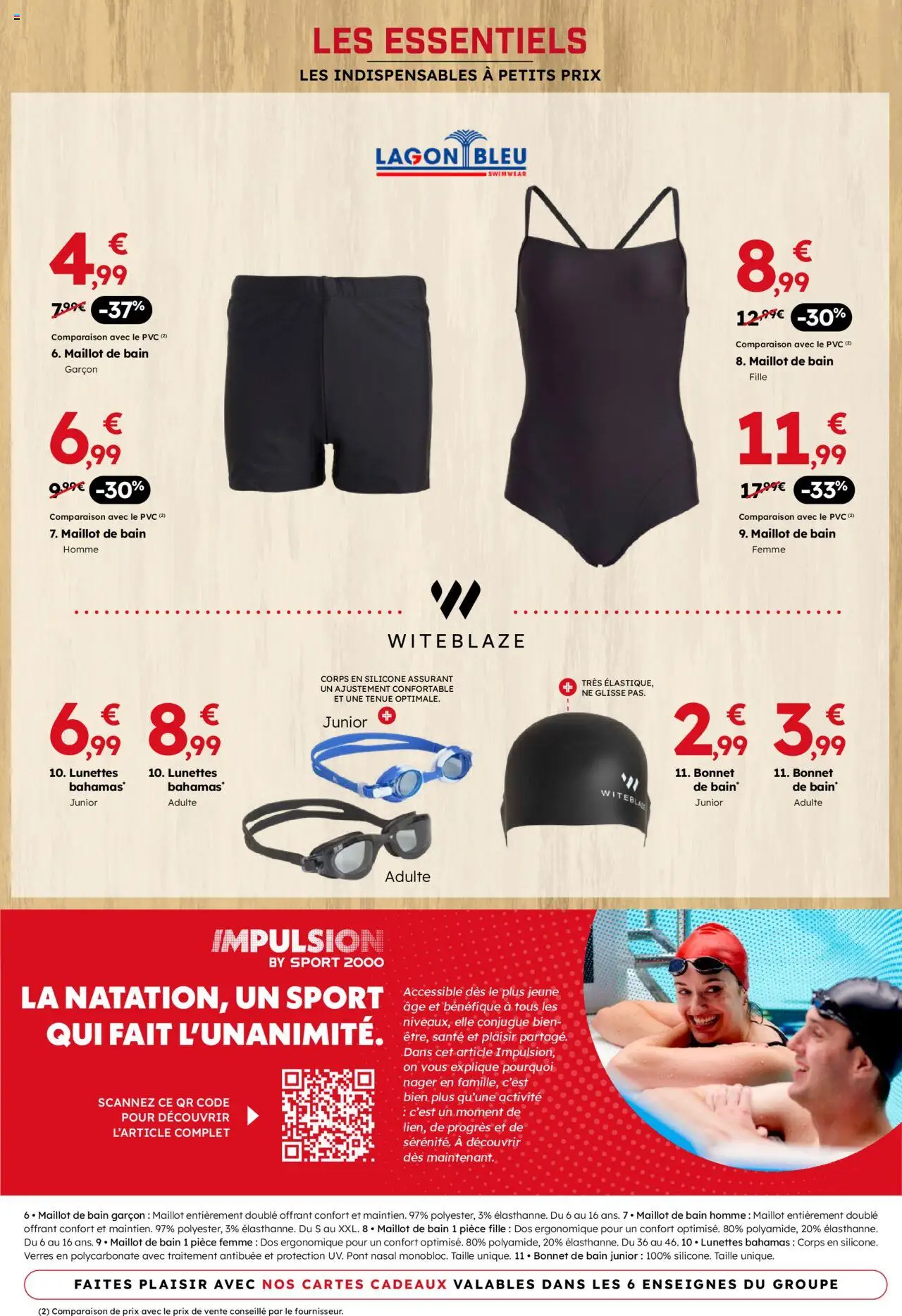  | Page: 7 | Produits: Bonnet, Bonnet de bain, Maillot de bain, Lunettes