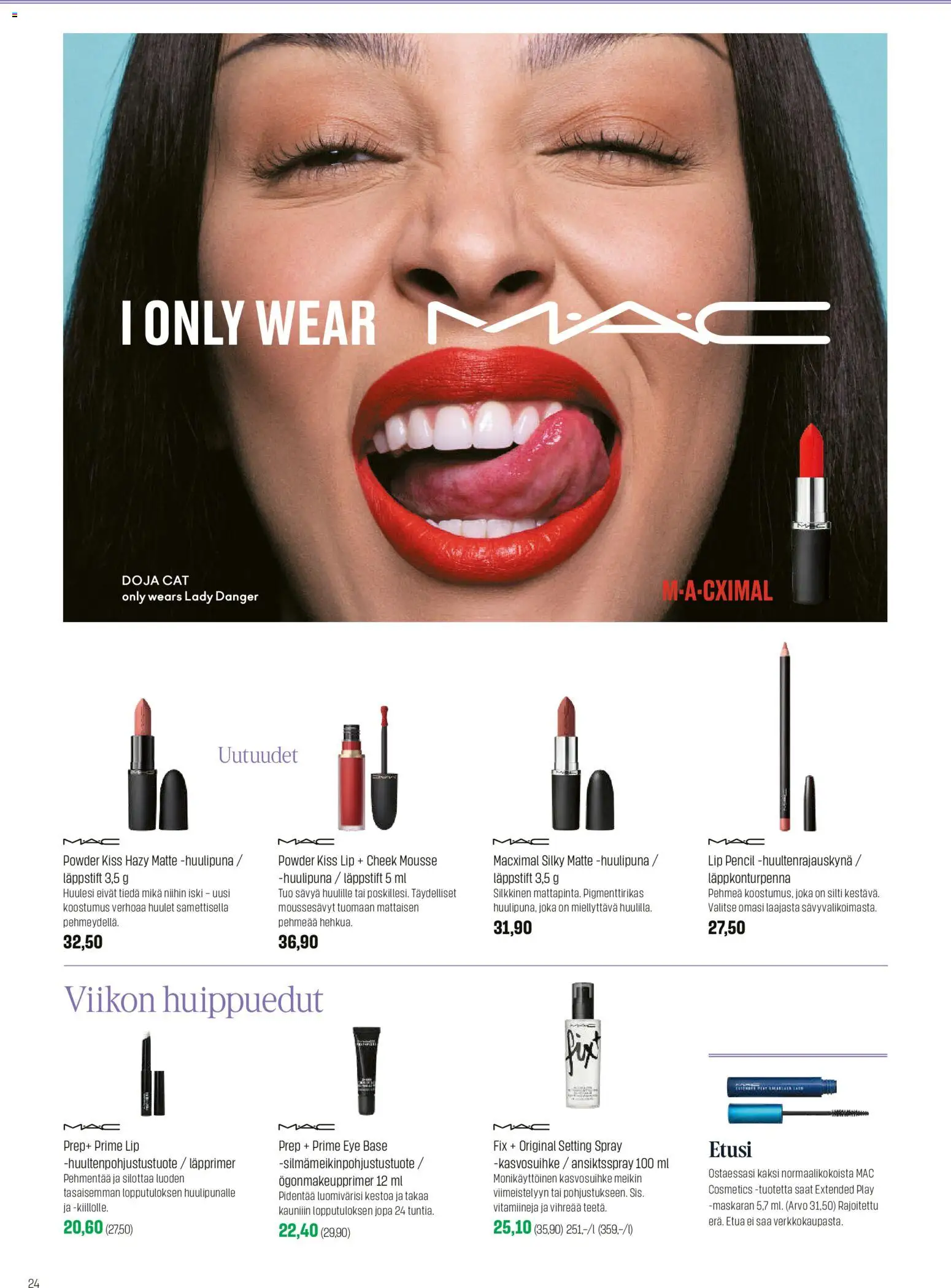 Sokos tarjoukset – voimassa 02.03.2026 alkaen | Sivu: 24 | Tuotteet: Huulipuna, Mousse