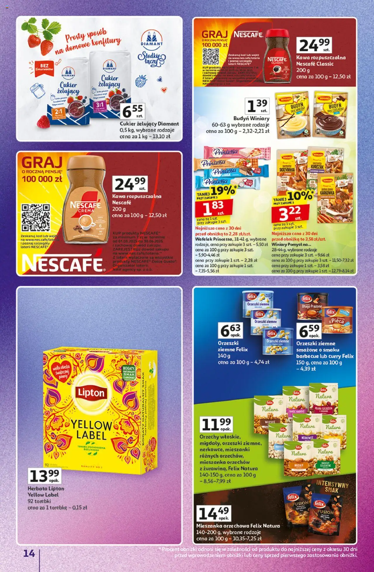 Auchan Gazetka - Znane Marki Duży Wybór Hipermarket od 12.06.2025 | Strona: 14 | Produkty: Curry, Herbata lipton, Orzechy, Torebki