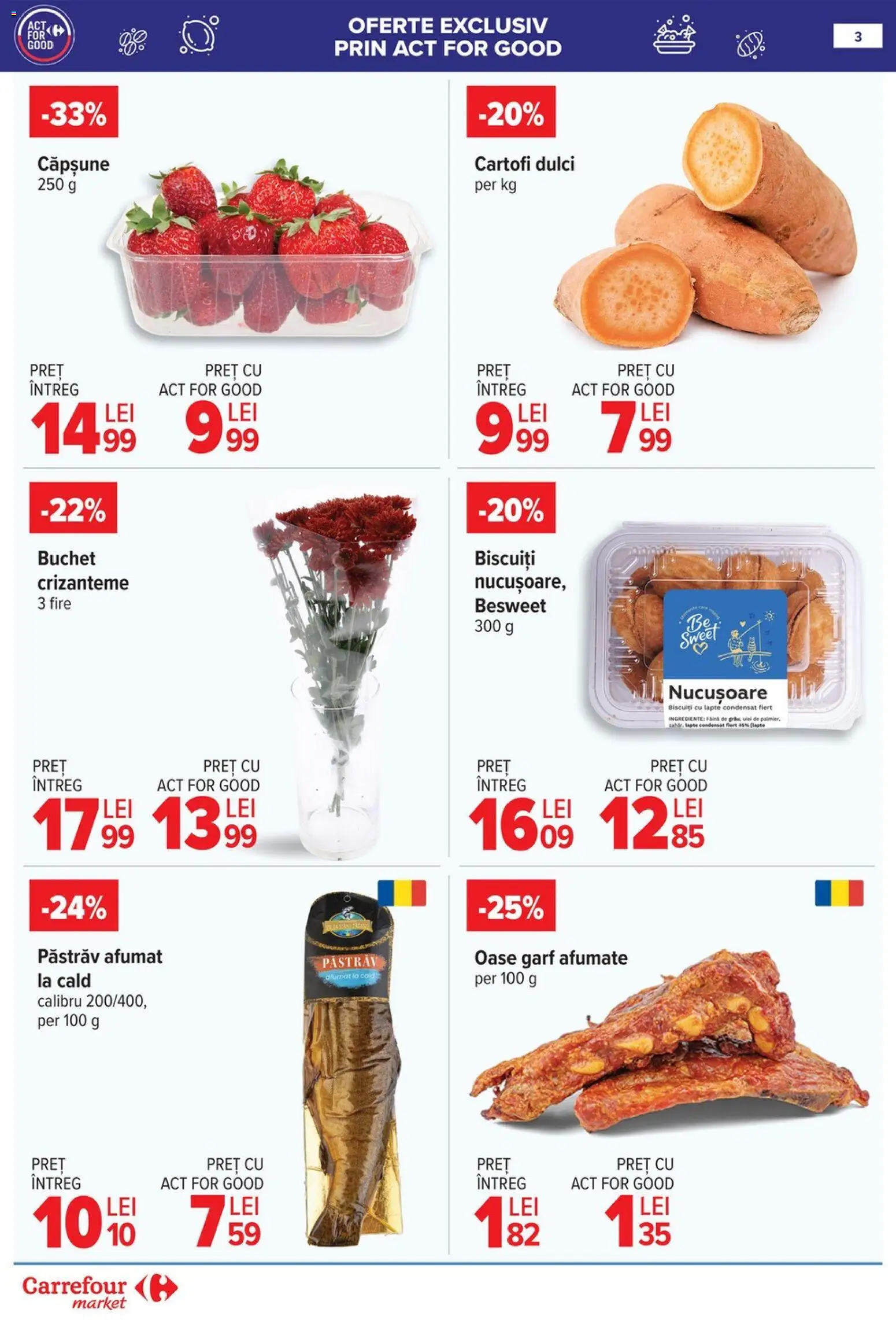 Noul catalog Carrefour – valabil de la 14.01.2026 | Pagină: 4 | Produse: Taneli organik hardal, Lapte, Biscuiți, Cartofi