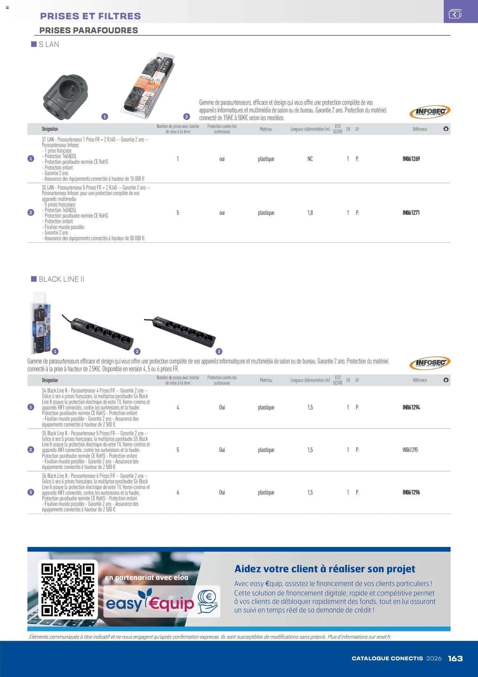 {H1} | Page: 163 | Produits: Prises, Prise