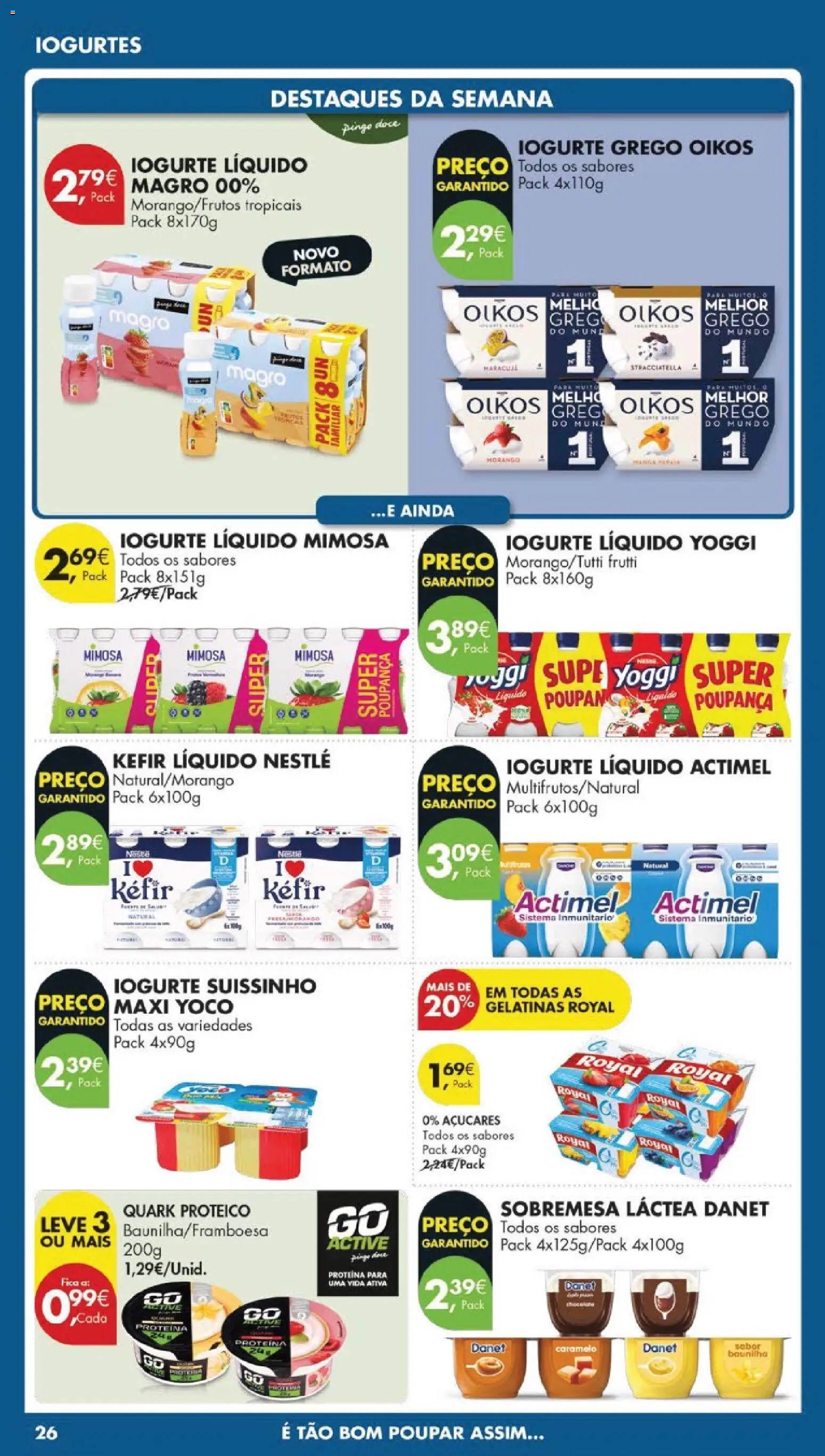 Pingo Doce folheto │ válido de 21.04.2026 | Página: 28 | Produtos: Iogurtes, Nestlé, Iogurte liquido, Proteina