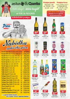 Náhled letáku Astur & Qanto leták - cash&carry Jeseník, Krnov od 13.08.2025