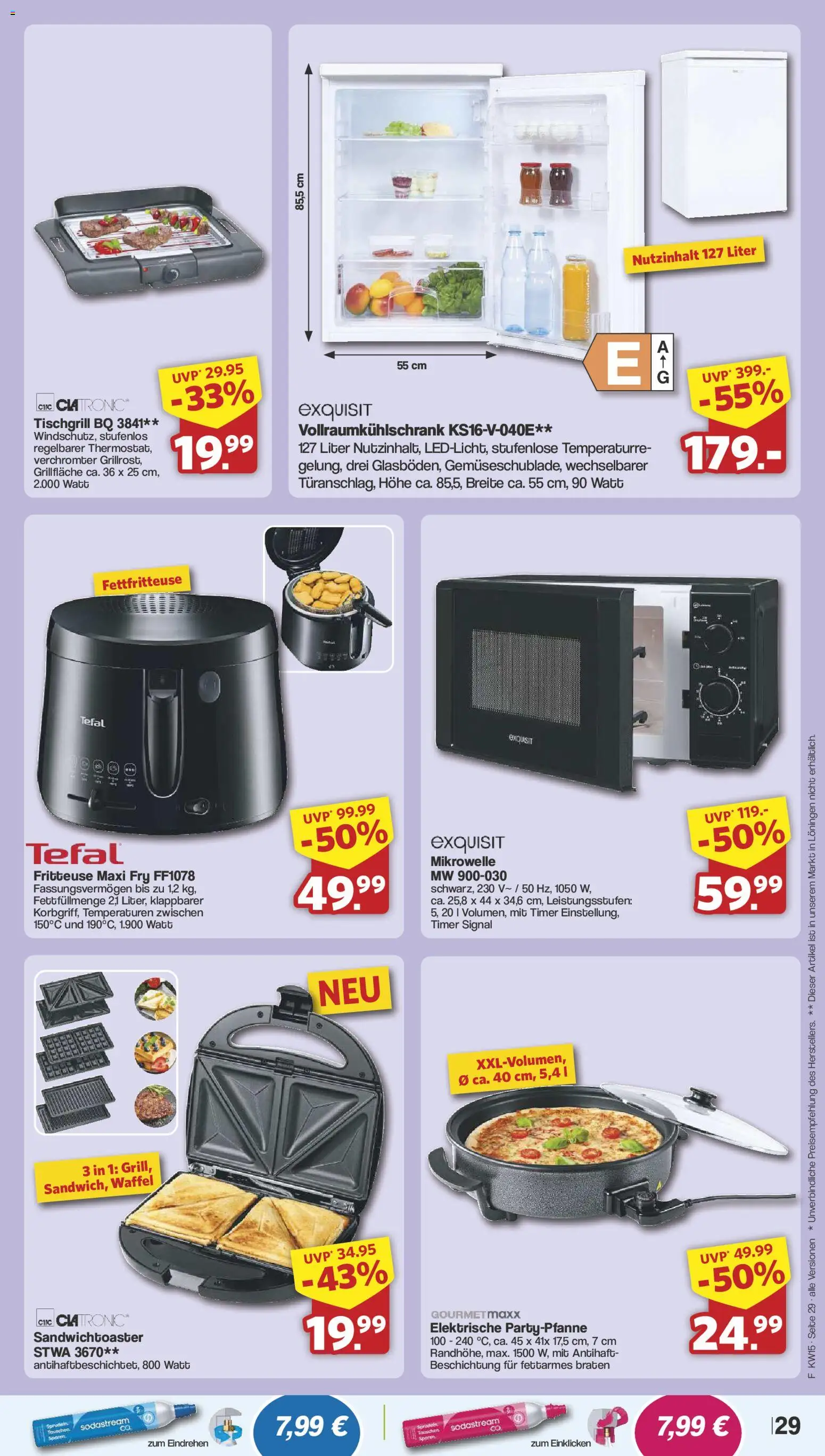 Famila Nordwest Prospekt 	 – gültig ab 07.04.2026 | Seite: 31 | Produkte: Mikrowelle, Fritteuse, Sodastream