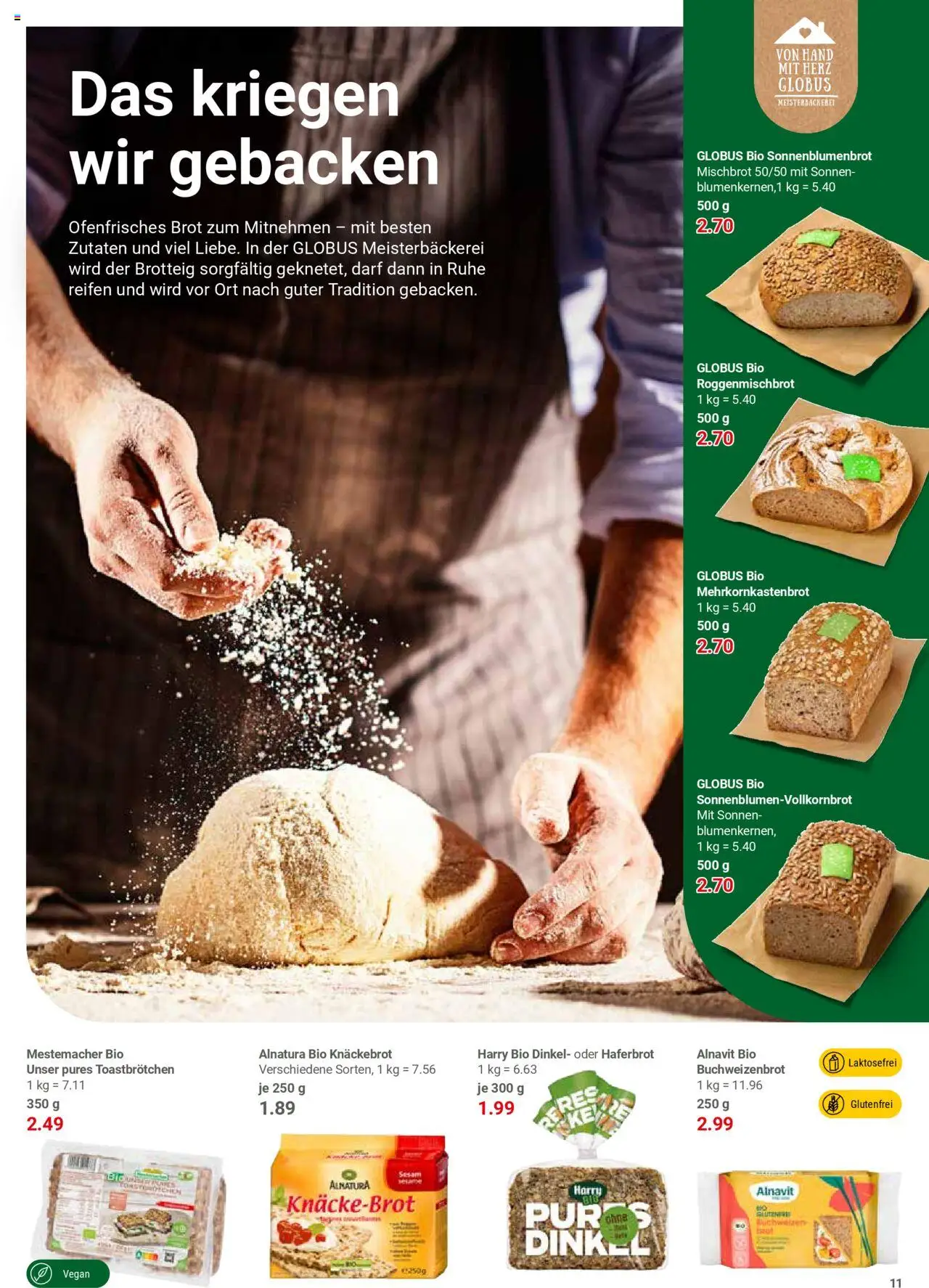 Globus Spezial - gültig ab dem 25.08.2025 | Seite: 11 | Produkte: Brot