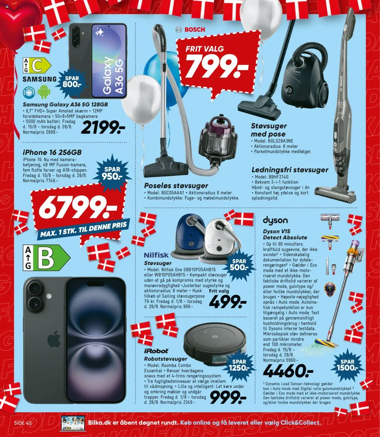 Bilka Tilbudsavis gyldig fra 15.08.2025 | Side: 17 | Produkter: Robotstøvsuger, Søm, Støvsuger, Kamera