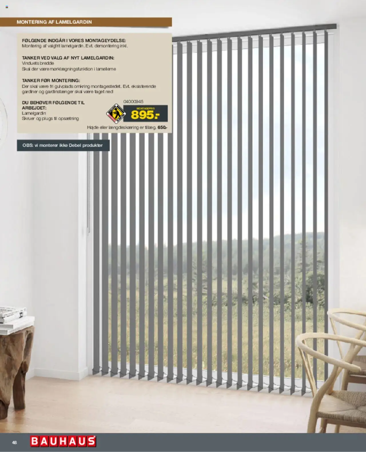 Bauhaus Tilbudsavis gyldig fra 01.03.2025 | Side: 48 | Produkter: Gardinstænger, Gardiner