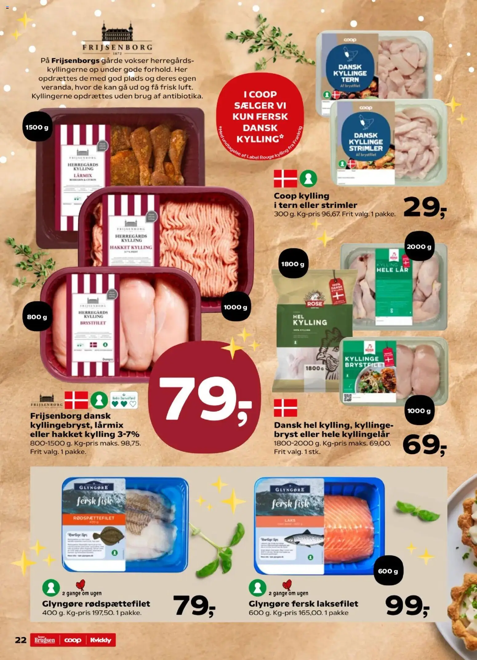 Kvickly tilbudsavis – gyldig fra 28.11.2025 | Side: 22 | Produkter: Fisk