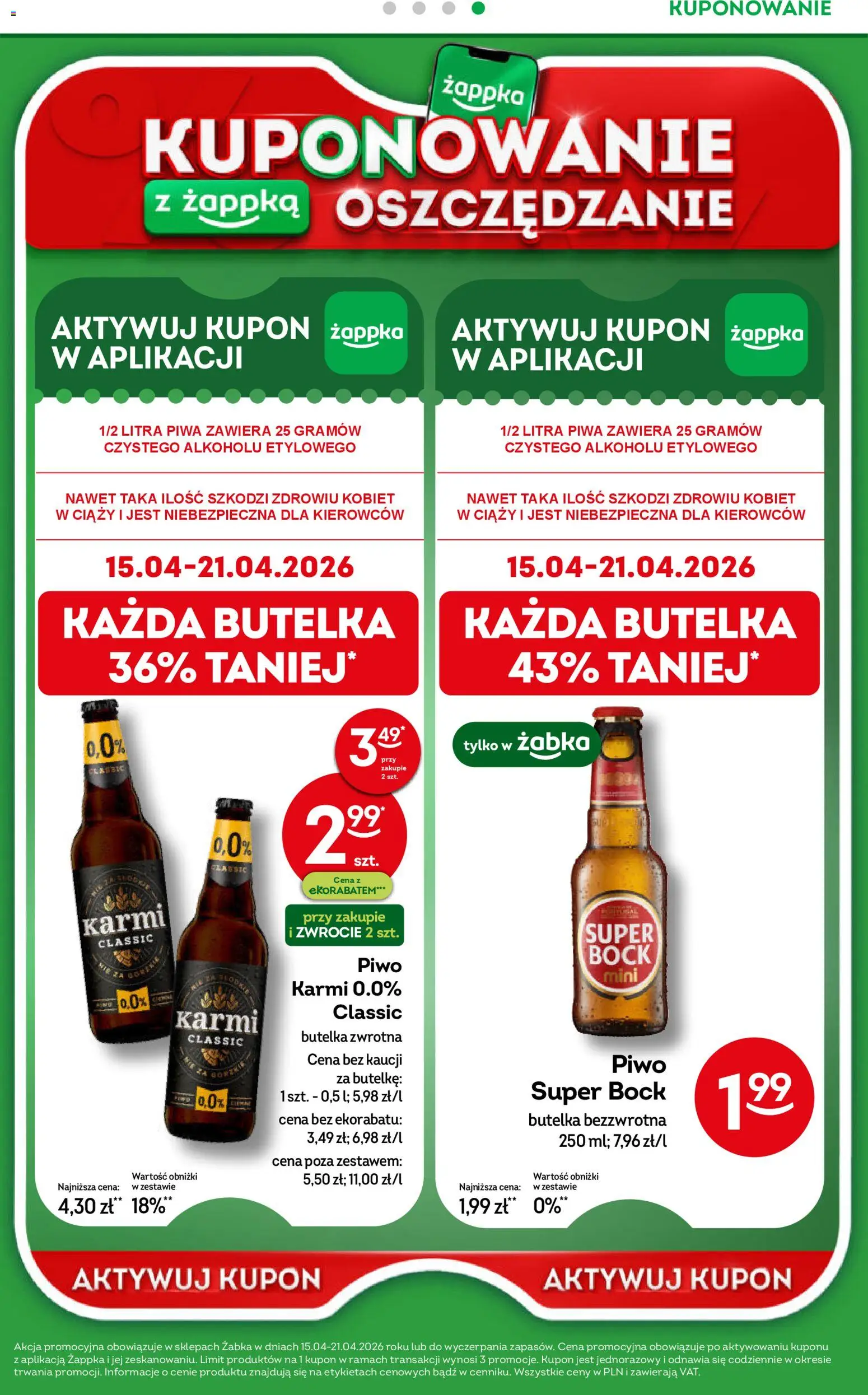 Żabka gazetka od 08.04.2026 | Strona: 35 | Produkty: Piwo