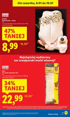 Pogląd oferty "Polska kaczka - tuszka, 1 kg" - ważna od 08.01.2026 | Strona: 11