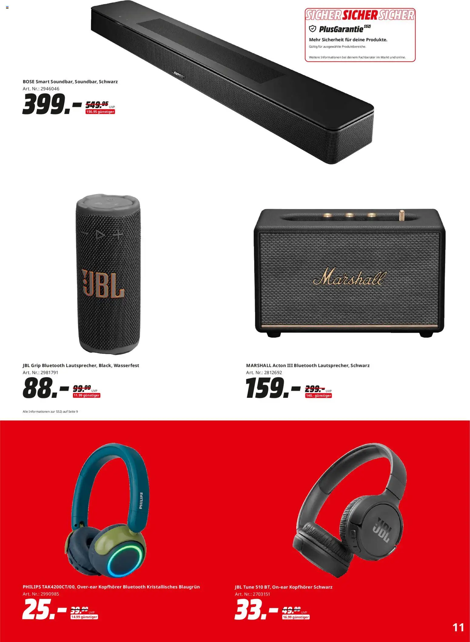 Media Markt Prospekt 	 – gültig ab 22.12.2025 | Seite: 11 | Produkte: Philips, Kopfhörer