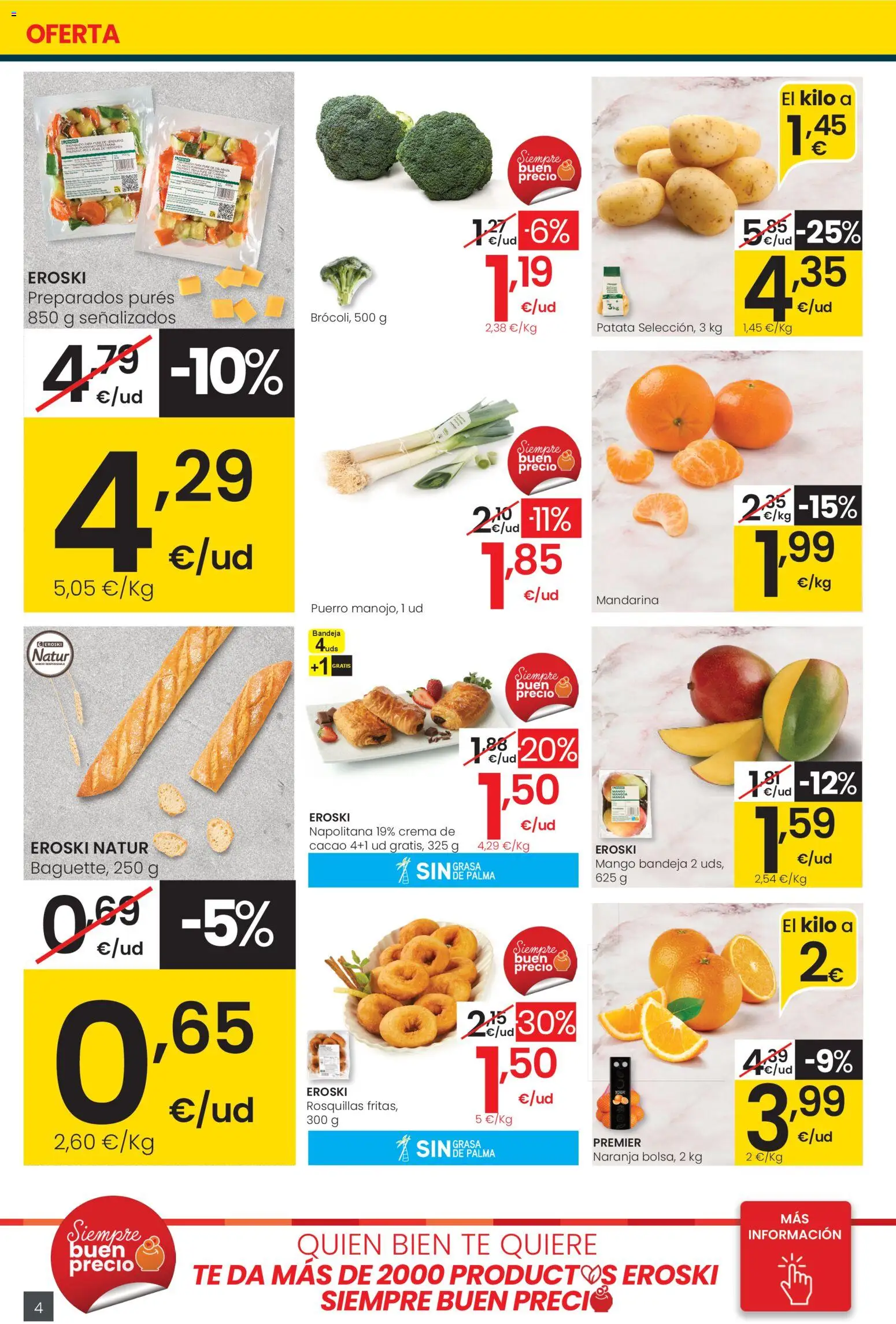 Eroski - City │ válido desde el 05.01.2026 | Página: 4 | Productos: Crema, Té, Ρούτερ, Bandeja