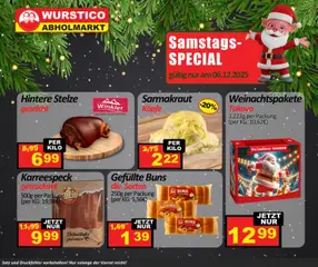 Wurstico Abholmarkt Samstags Special ab 06.12.2025 gültig