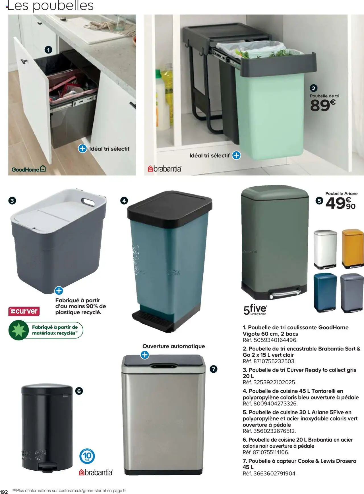  | Page: 192 | Produits: Poubelle
