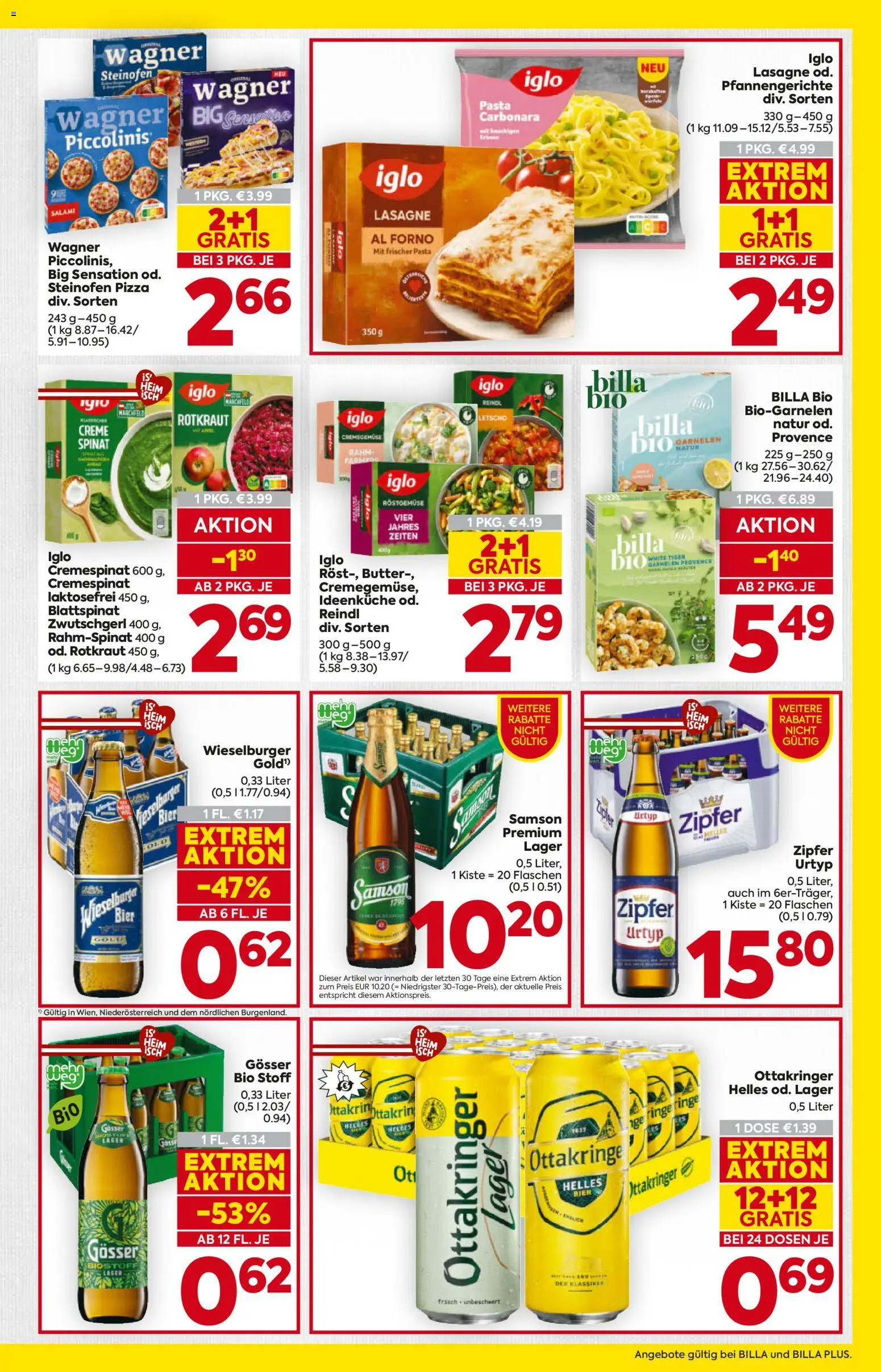 Billa Flugblatt - Niederösterreich gültig ab 29.01.2026 | Seite: 15 | Produkte: Pasta, Creme, Salami, Bier