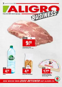 Aligro Aktionen Business Chavannes, Matran, Genf, Sitten ab 09.02.2026 gültig
