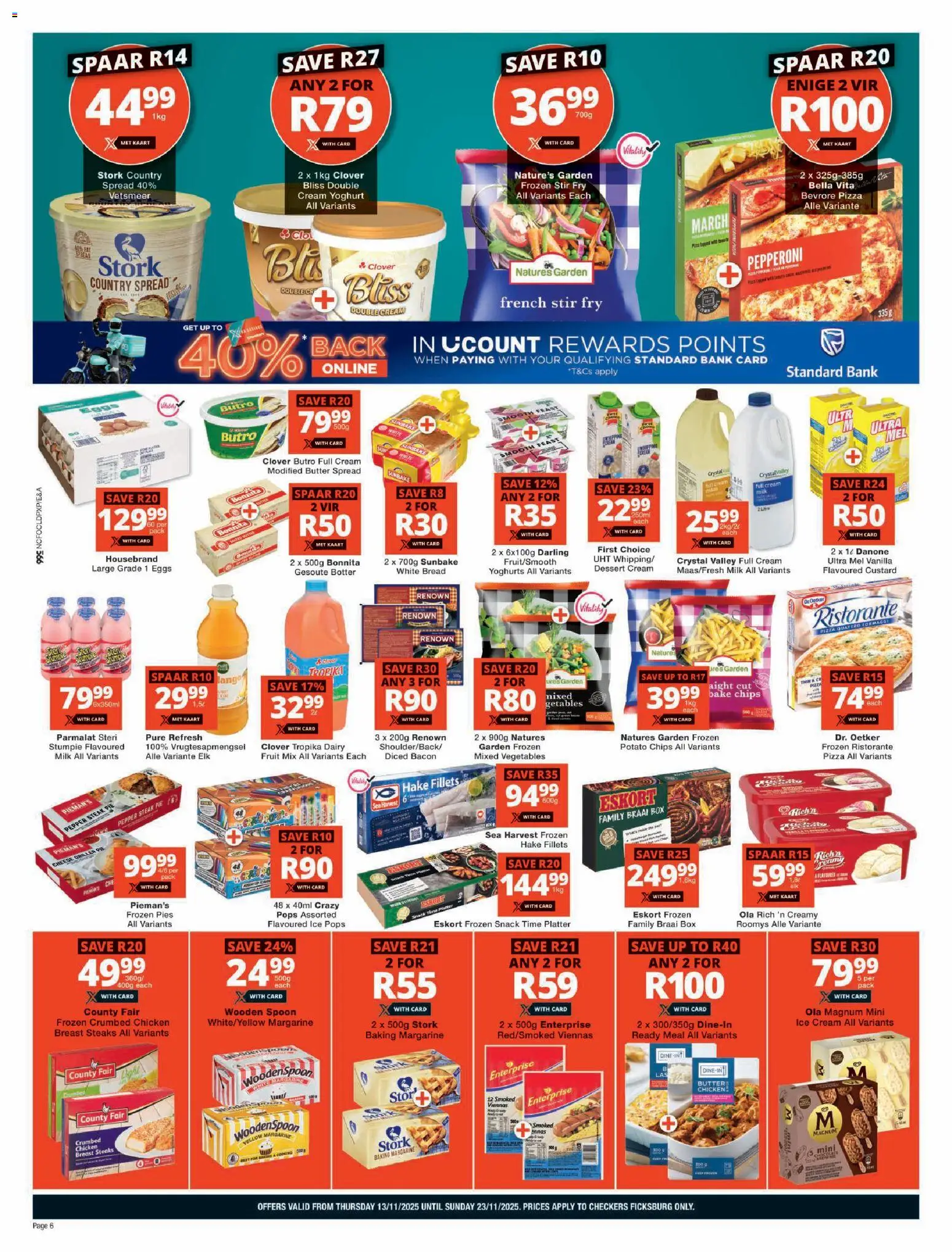 New Checkers catalogue – valid from 13.11.2025 | Page: 6 | Products: Yoghurt, Milk, Butter, Pepper