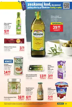 Makro Gazetka od 16.09.2025 | Strona: 15 | Produkty: Czosnek, Granola, Mleko, Olej