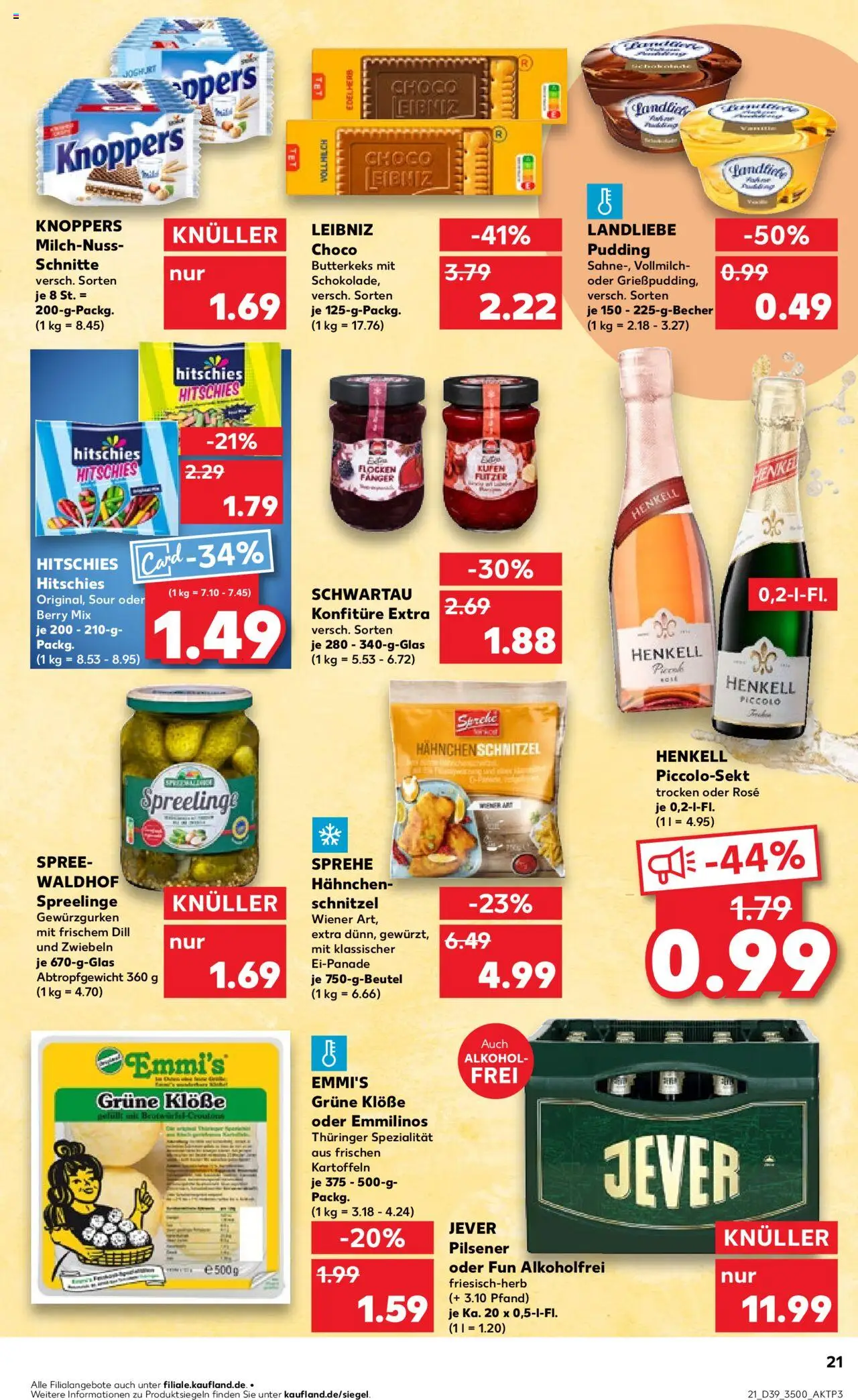 Kaufland prospekt Jena	 – gültig ab 28.09.2025 | Seite: 21 | Produkte: Joghurt, Pudding, Jever, Flocken