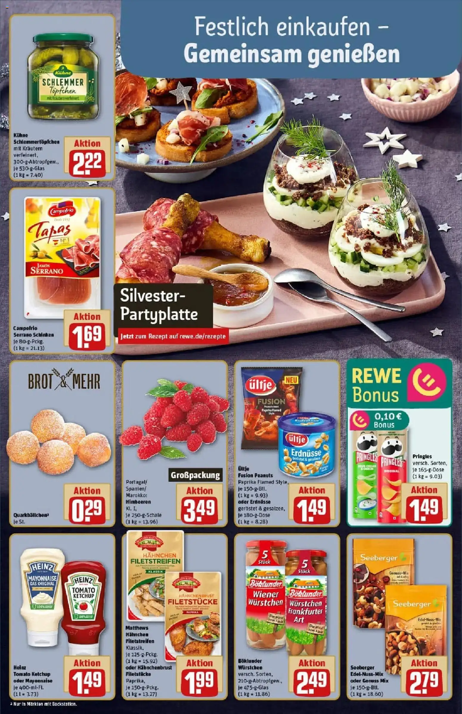 Rewe prospekt Ballenstedt	 – gültig ab 22.12.2025 | Seite: 4 | Produkte: Himbeeren, Hahnchen, Chips, Hahnchenbrust