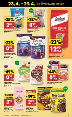 Biedronka leták platný od 23.04.2026 | Strana: 31 | Produkty: Káva, Cereálie, Grep, Rum