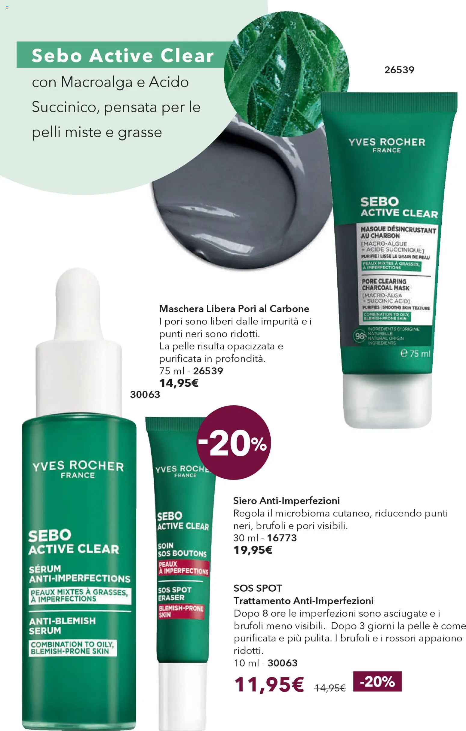 Volantino Yves Rocher del 30.01.2026 | Pagina: 32 | Prodotti: Maschera