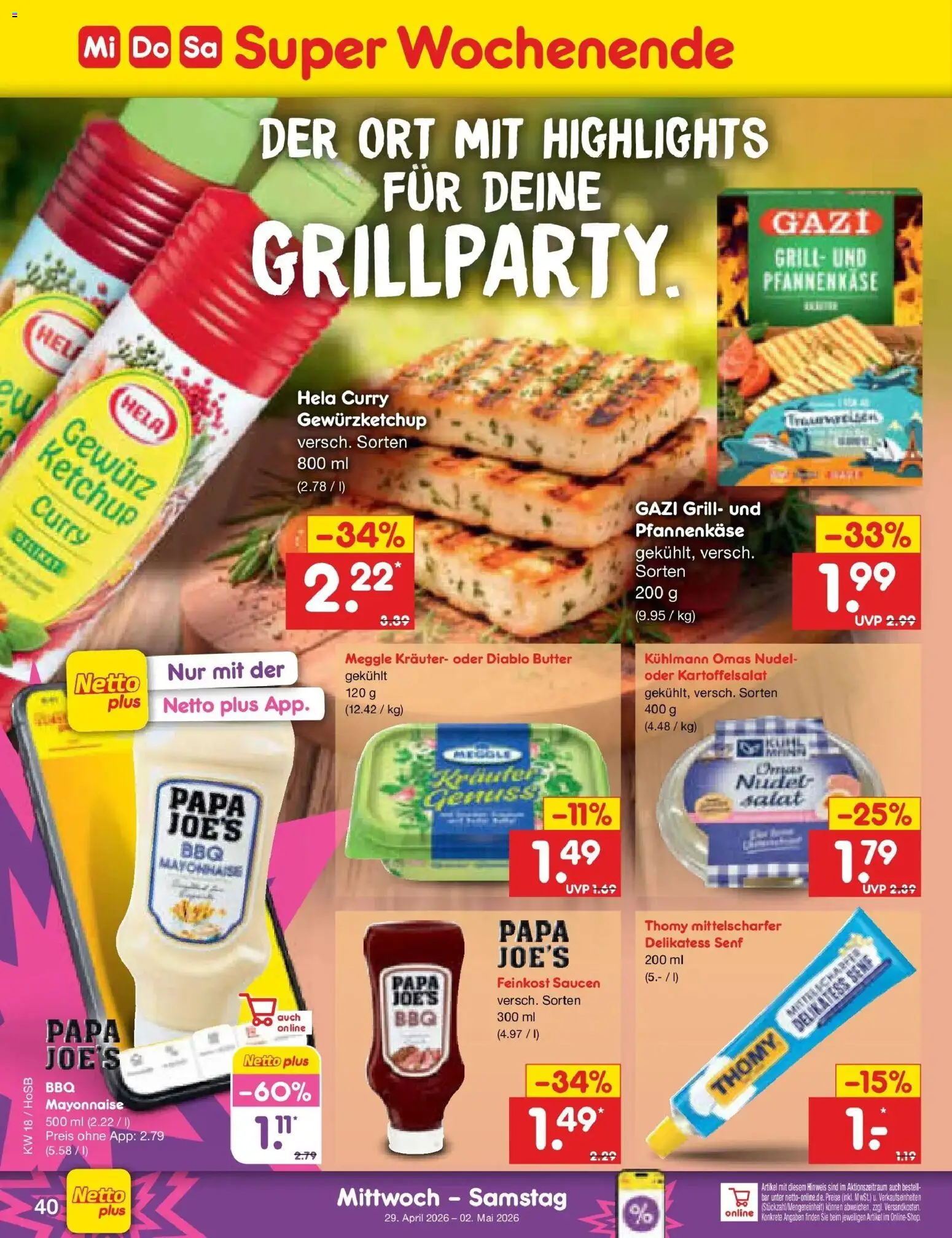 Netto Marken-Discount Prospekt Hannover	 – gültig ab 27.04.2026 | Seite: 54 | Produkte: Butter, Mayonnaise, Ketchup, Salat