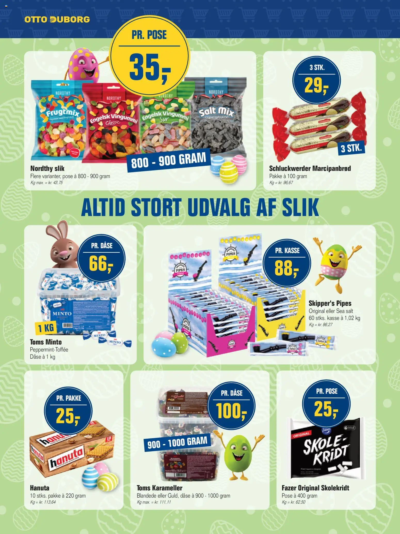 Otto Duborg tilbudsavis – gyldig fra 26.03.2026 | Side: 4 | Produkter: Slik, Salt, Marcipanbrød, Karameller