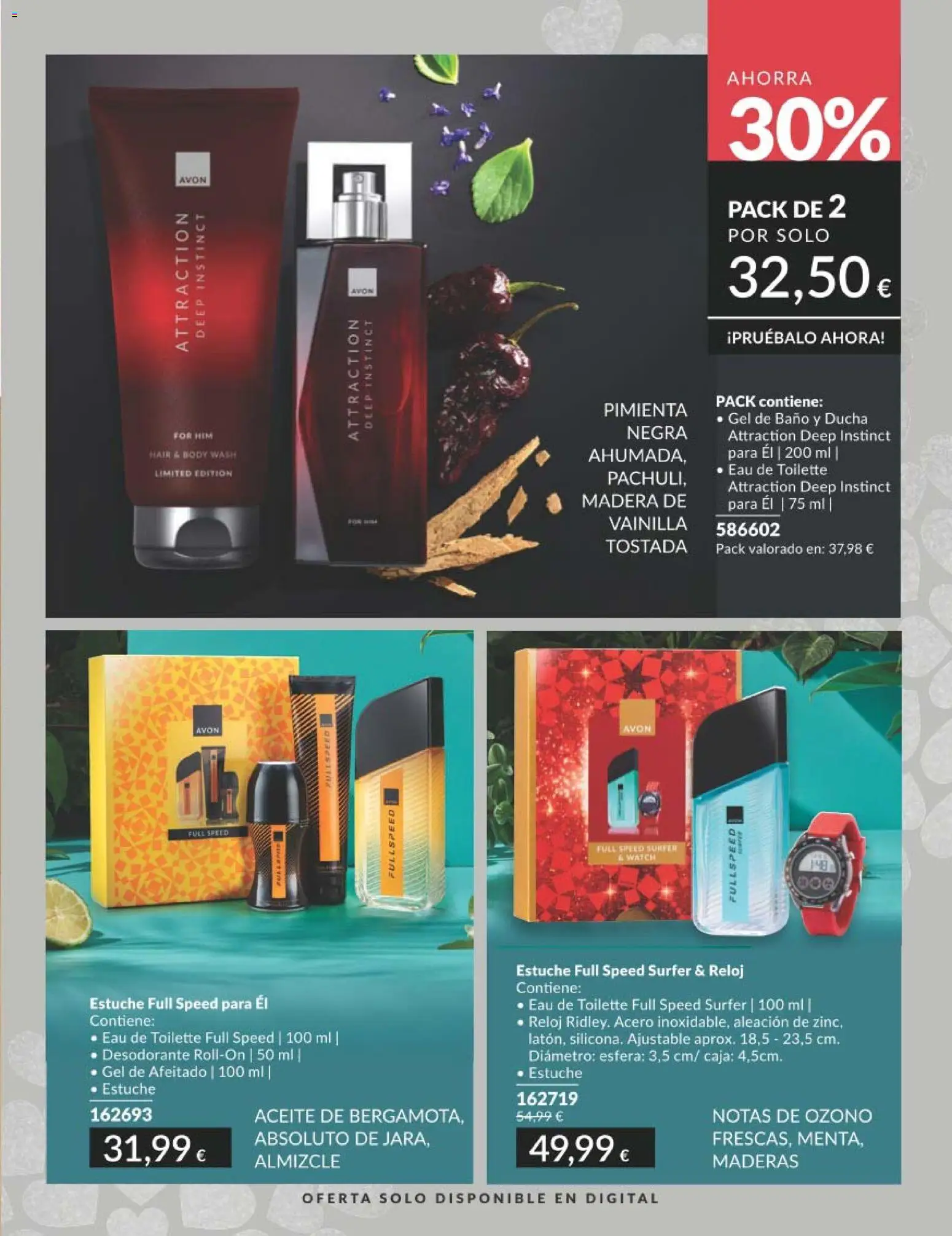 Catálogo AVON campaña 5 │ válido desde el 01.05.2026 | Página: 187 | Productos: Eau de toilette, Gel de baño, Aceite, Baño
