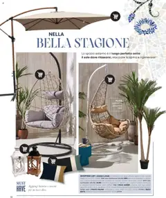 Anteprima del volantino EGG poltrona sospesa in rattan con cuscino grigio/antracite struttura in acciaio colore nero, Hanging rattan armchair with gray/anthracite cushion, black steel frame. valido a partire dal 09.04.2025 | Pagina: 32
