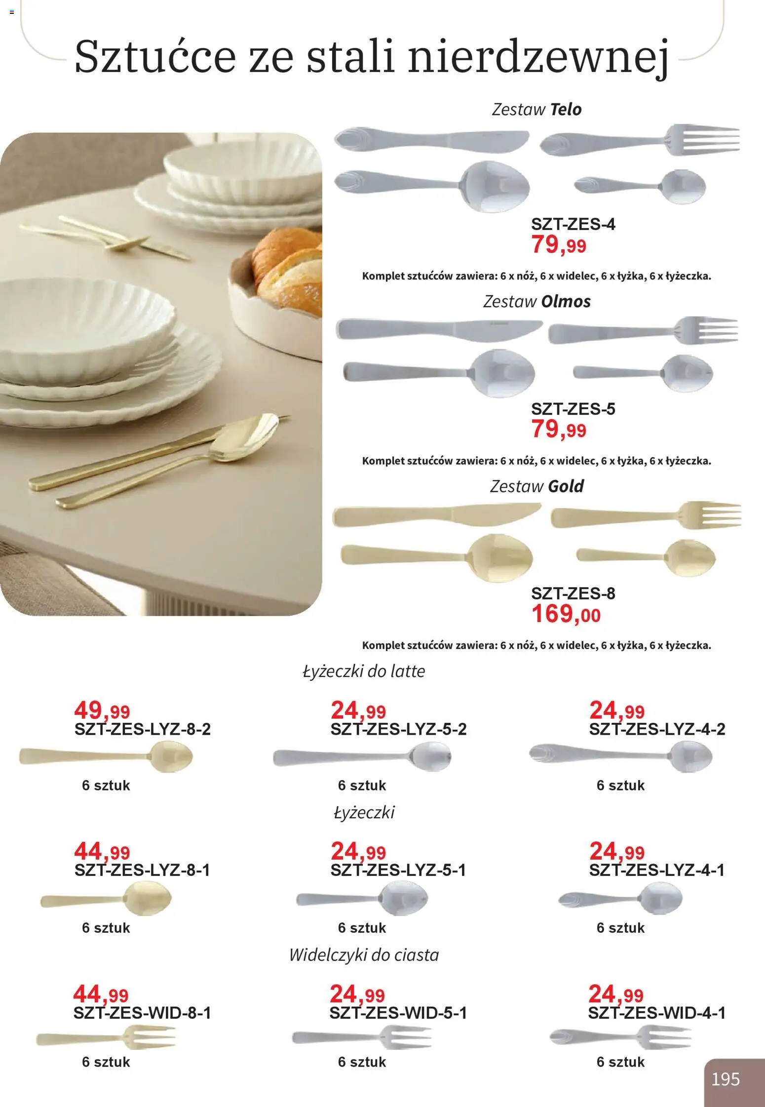 Bodzio Katalog od 01.01.2026 | Strona: 195 | Produkty: Sztućce