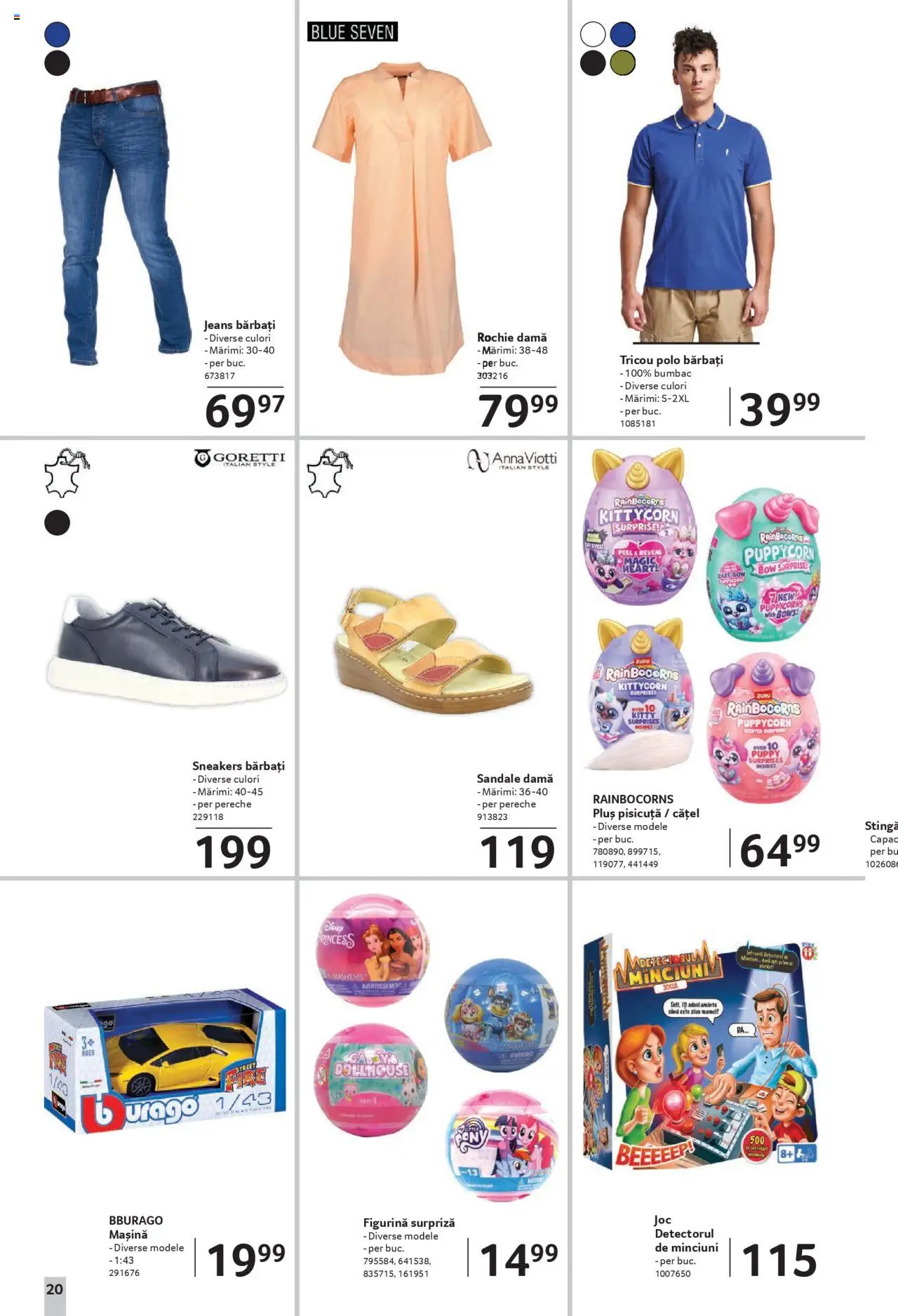 Catalog Selgros - Sibiu – valabil de la 08.08.2025 | Pagină: 20 | Produse: Delgeç, Rochie, Tricou, Sandale