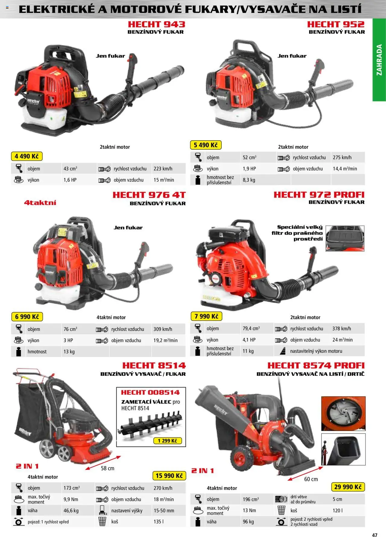 Hecht katalog - Jaro-léto 2025 od 22.04.2025 | Strana: 47 | Produkty: Zahrada, Hecht, Drtič, Koš