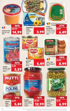 Kaufland RO akciós újság - amely érvényes a következő dátumtól: 22.04.2026 | Oldal: 34 | Termékek: Hering, Saláta