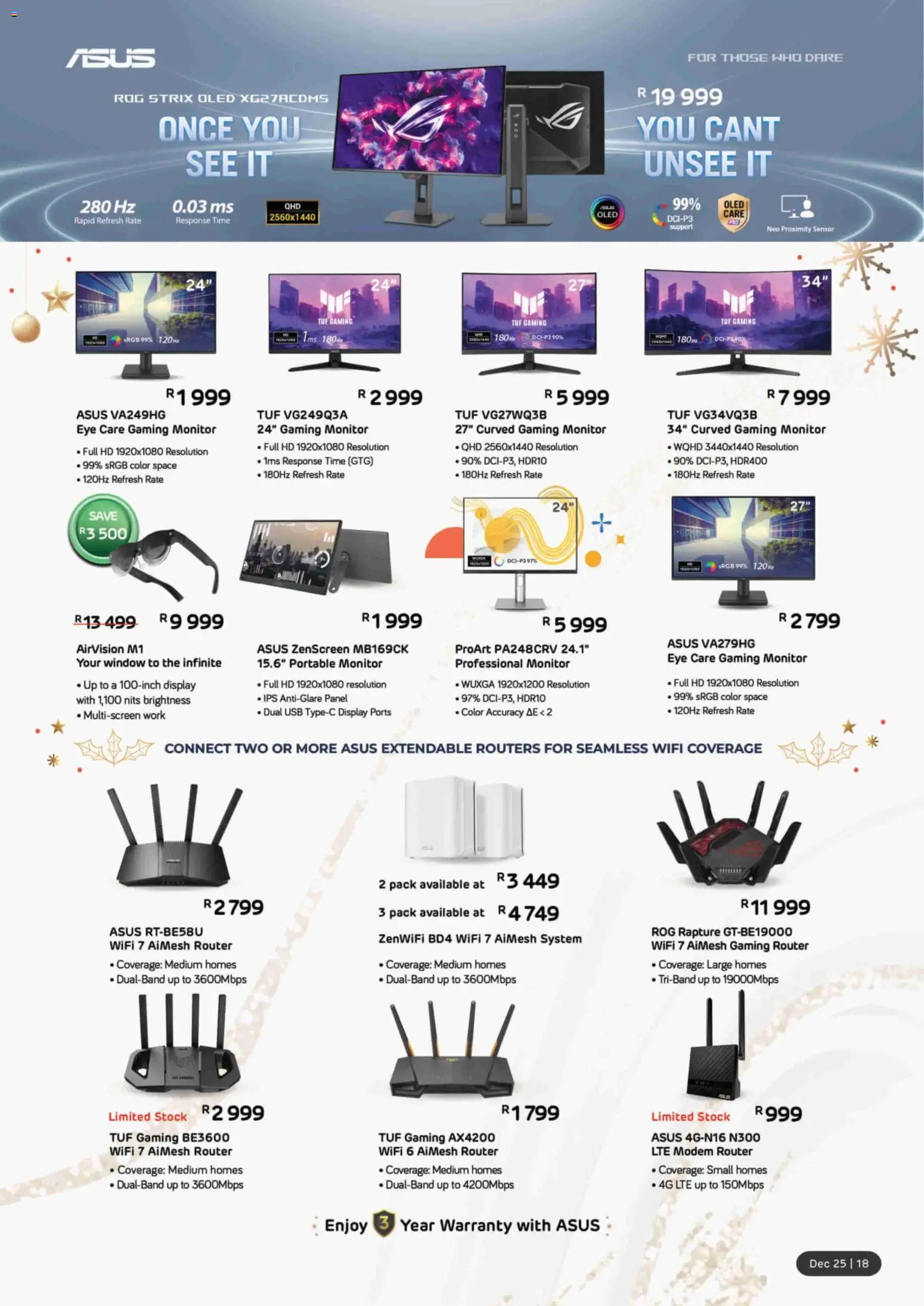 New Computer Mania catalogue – valid from 01.12.2025 | Page: 19 | Products: Router, Monitor, USB, Stock