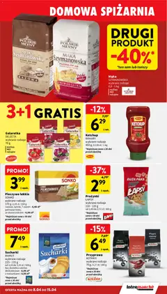 Pogląd oferty "Intermarche gazetka" - ważna od 08.04.2026 | Strona: 25 | Produkty: Pieczywo, Galaretka, Ketchup, Papryka wędzona