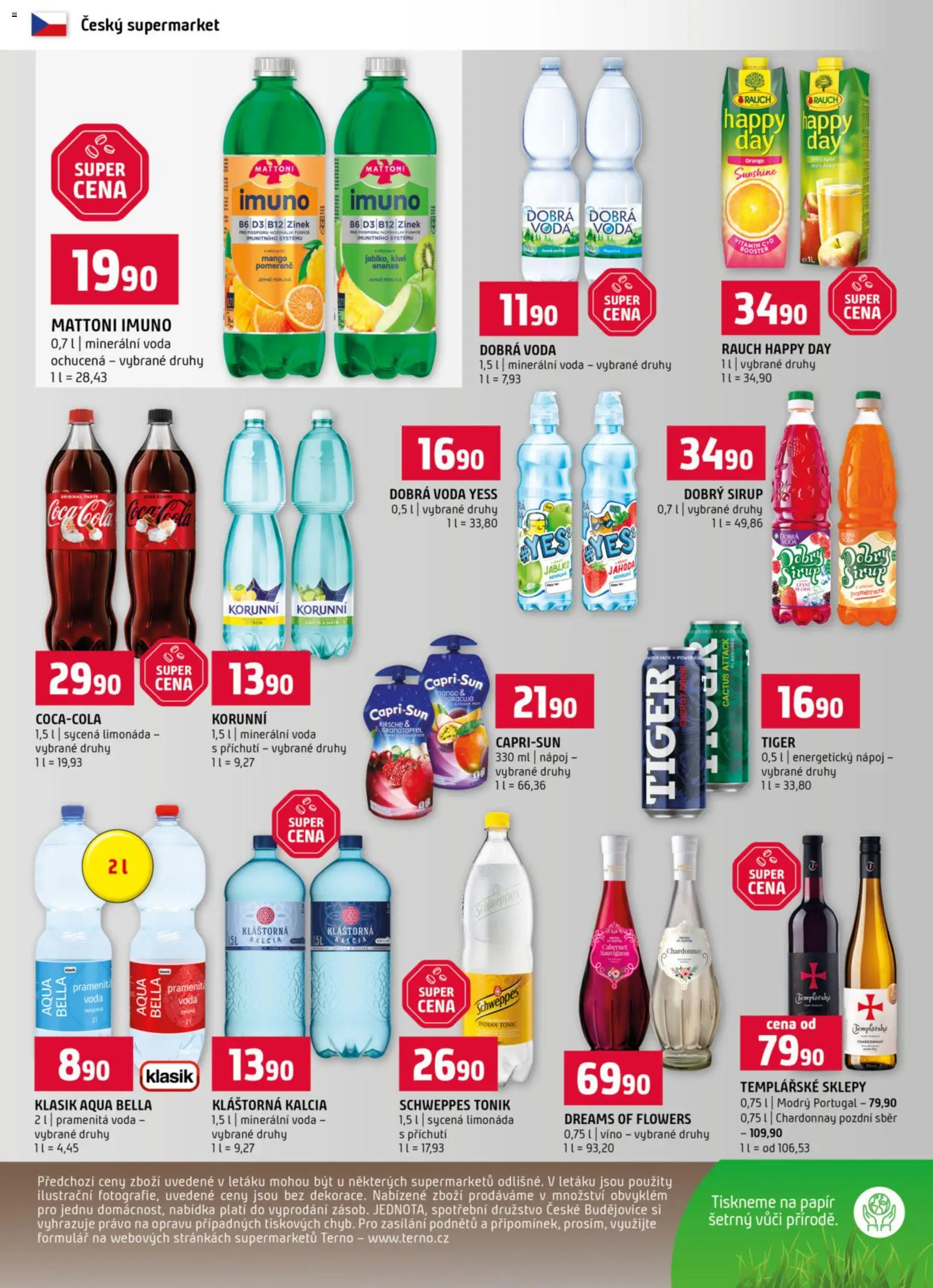 Terno leták od 19.11.2025 | Strana: 12 | Produkty: Mango, Víno, Minerální voda, Cola