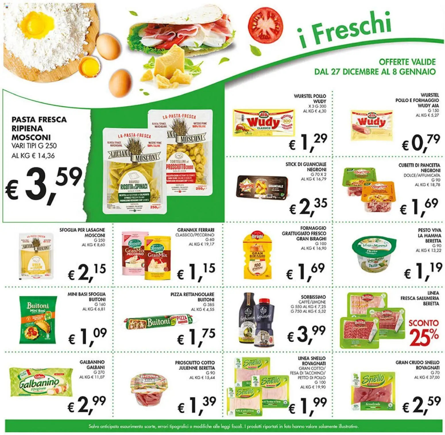 Volantino Coal del 27.12.2025 | Pagina: 9 | Prodotti: Pollo, Pancetta, Formaggio, Guanciale