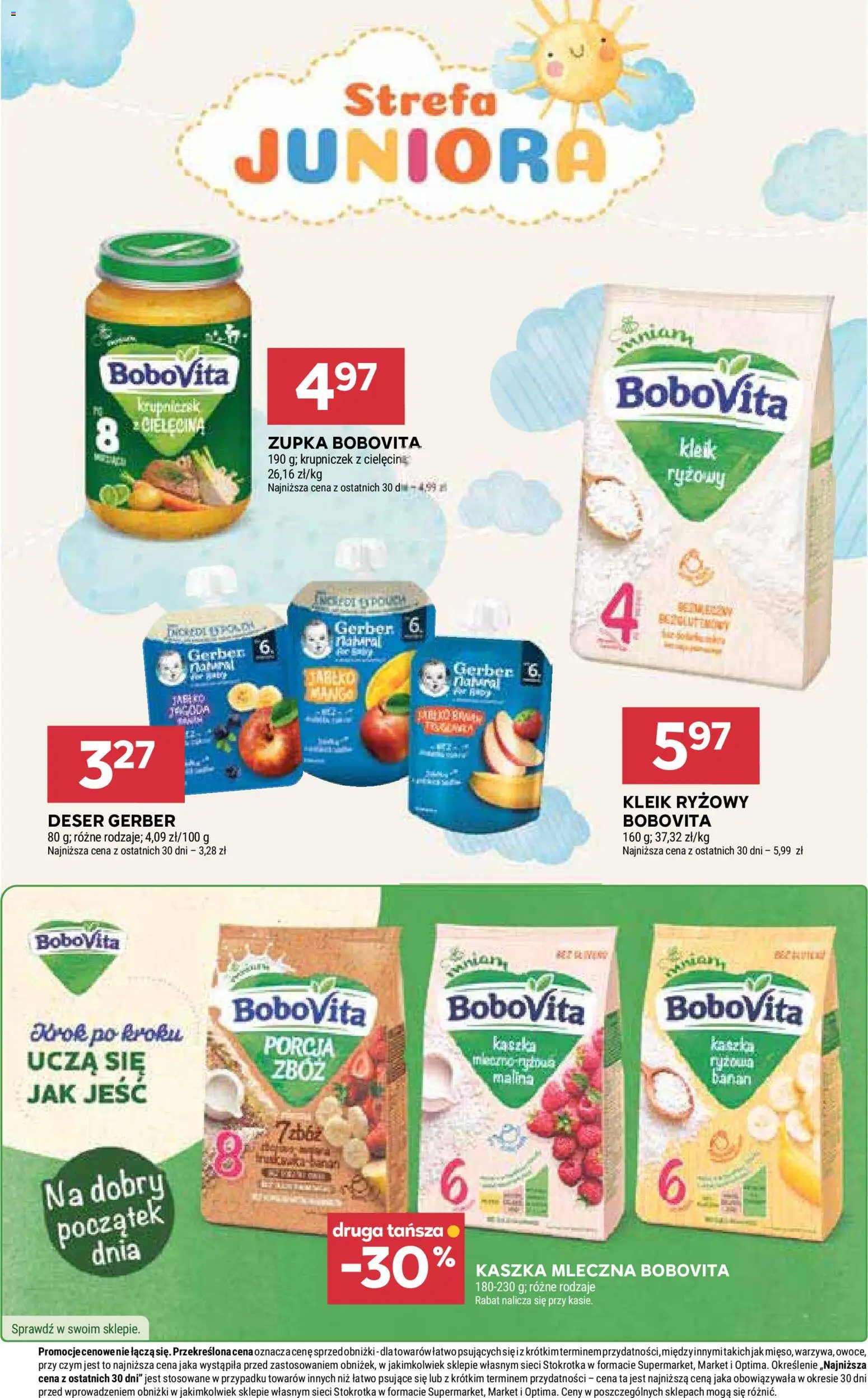 Stokrotka gazetka - Market od 02.04.2026 | Strona: 32 | Produkty: Malina, Stokrotka, Kaszka mleczna, Banan