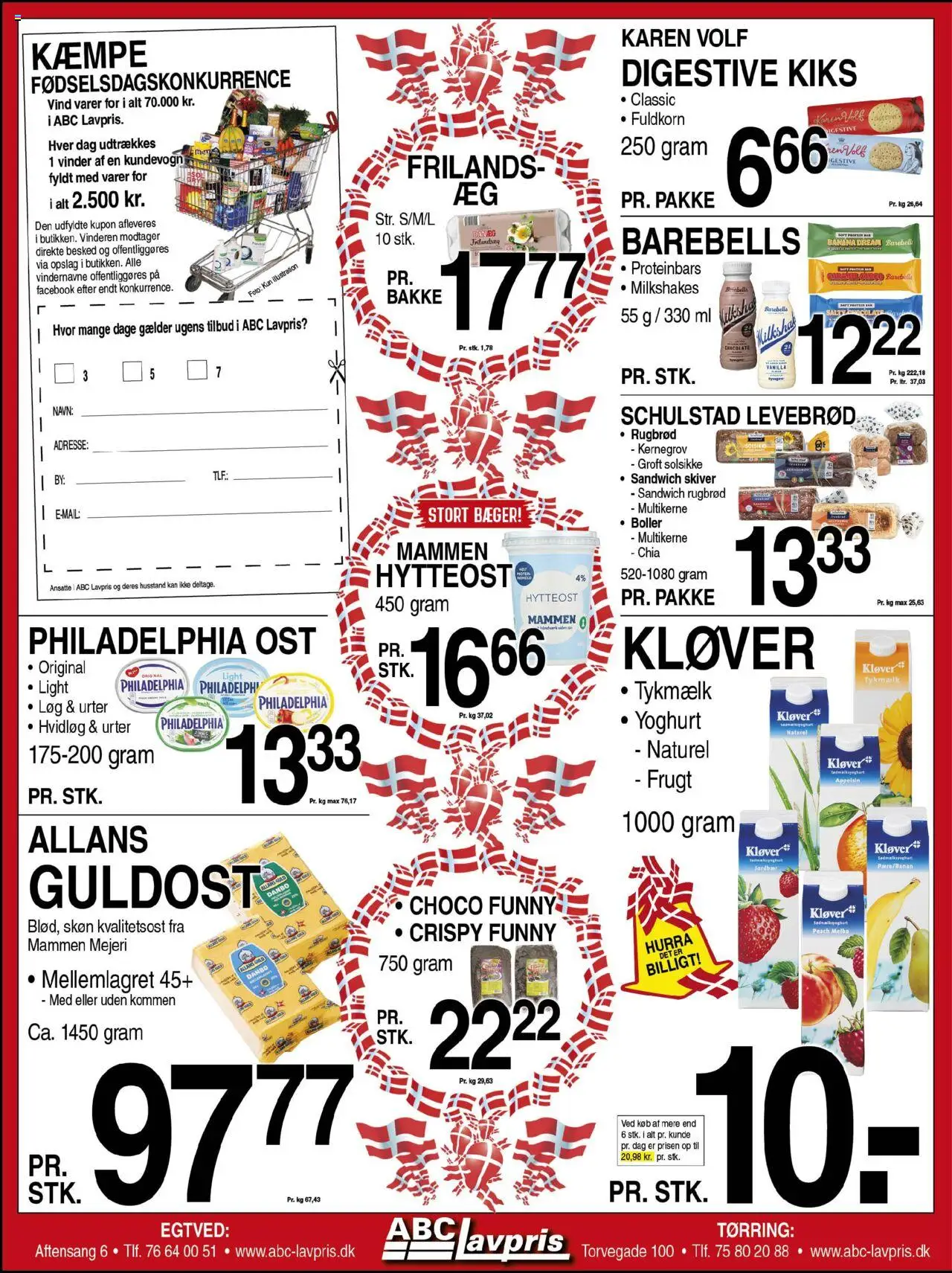 Abc Lavpris tilbudsavis – gyldig fra 17.09.2025 | Side: 2 | Produkter: Ost, Yoghurt, Hytteost, Hvidløg